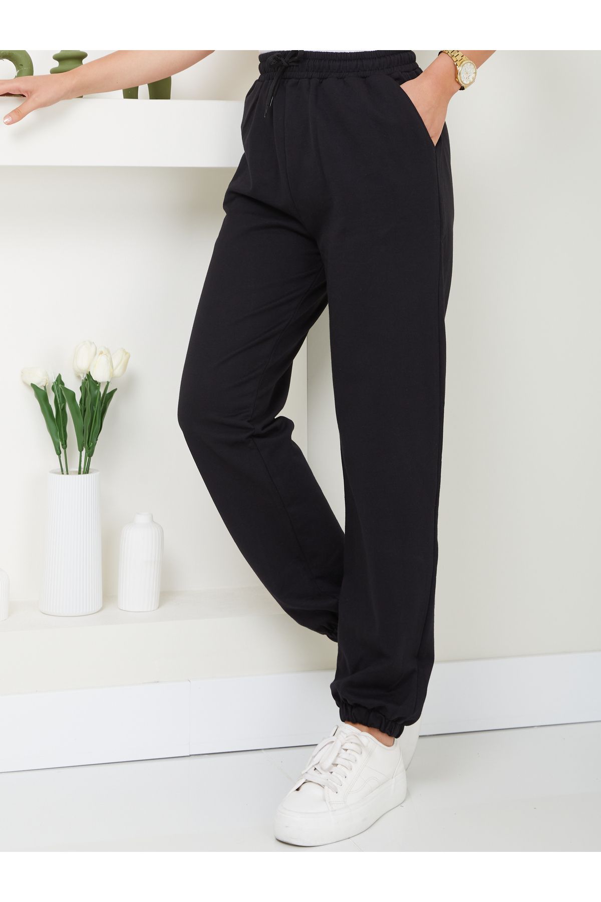 VOLT CLOTHİNG-Übergroße Jogginghose – Elastisches Bein und Taille 2
