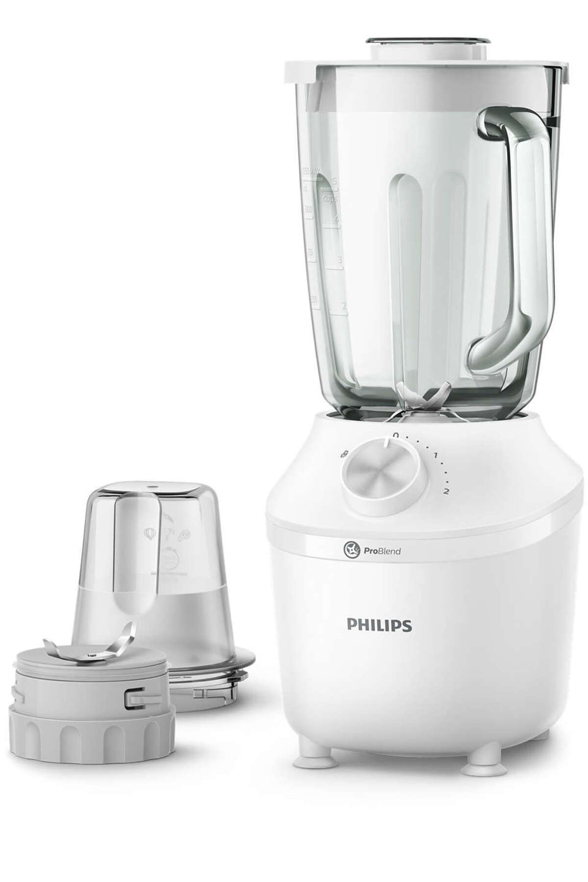 Philips 3000 Series Blender HR2291/20, 2l maximum capacity,glass jar,White, 2 Years Warranty