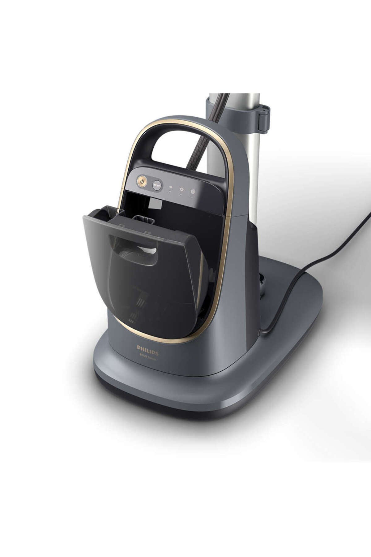 Philips-مكواة بخار للملابس، 2200 وات، رمادي داكن/ذهبي AIS8540/80 4