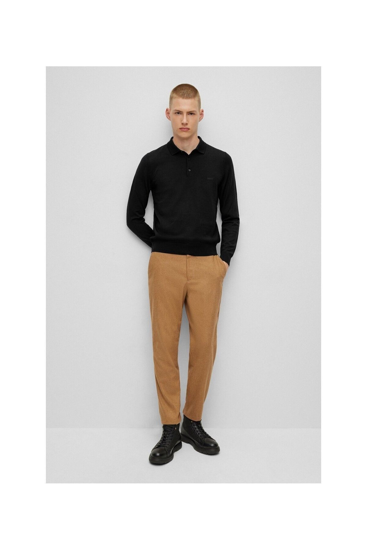 سویشرت مردانه مشکی باس | 000000050476357100-001 اورجینال - تصویر 2