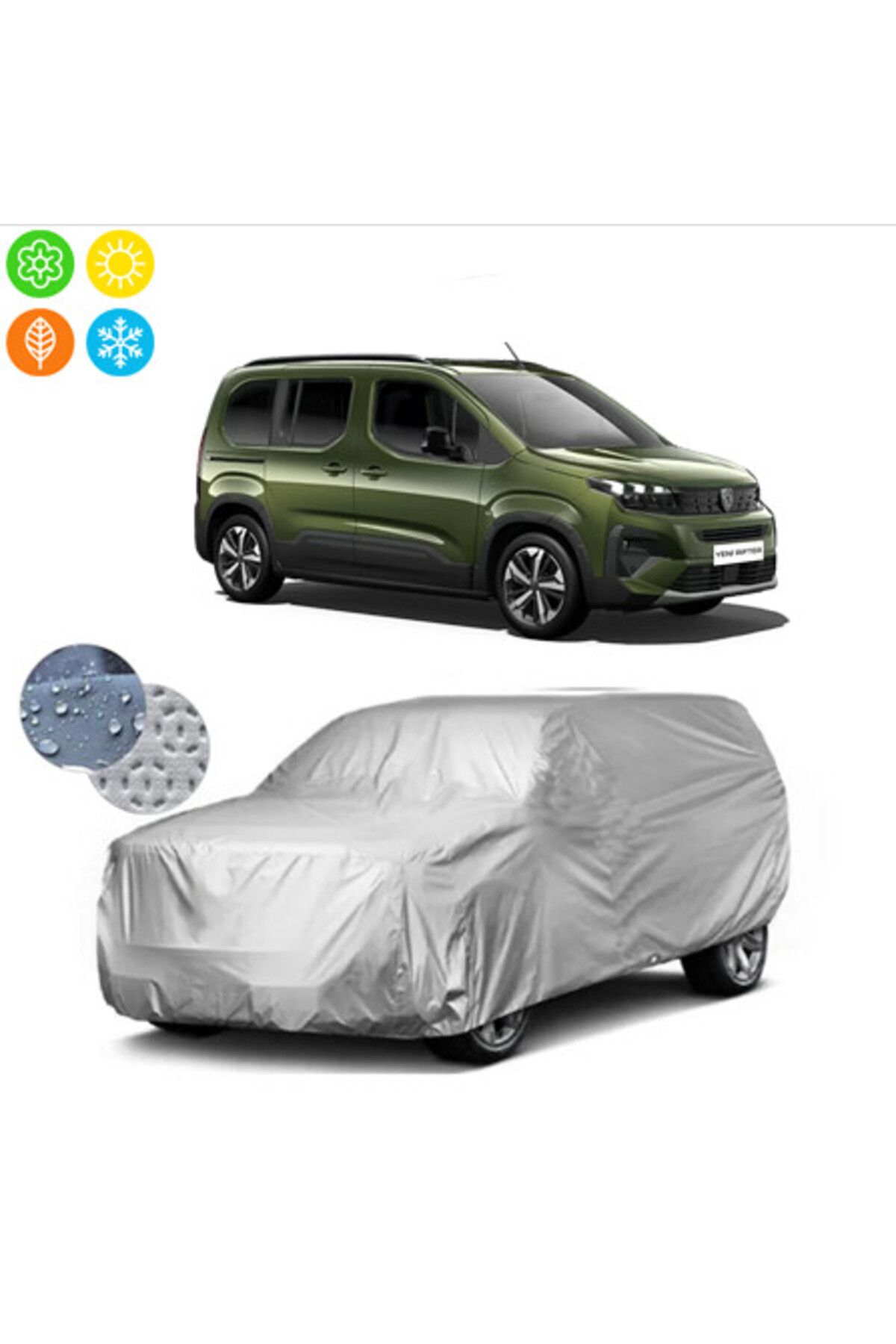 PEUGEOT RIFTER 2024 Model Branda Araba Brandası Oto Branda