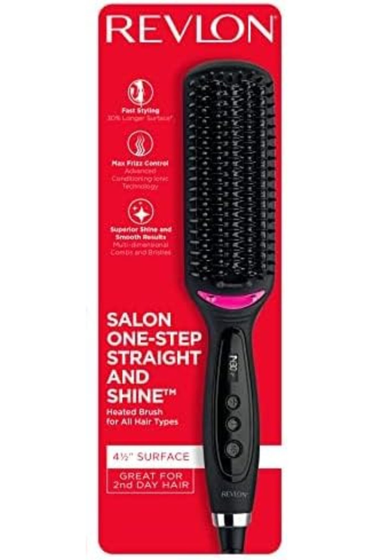 Revlon-One Step Heated Brush Ionic technology, 10 LCD settings, High heat up to 210 (C) - RVST2168 6