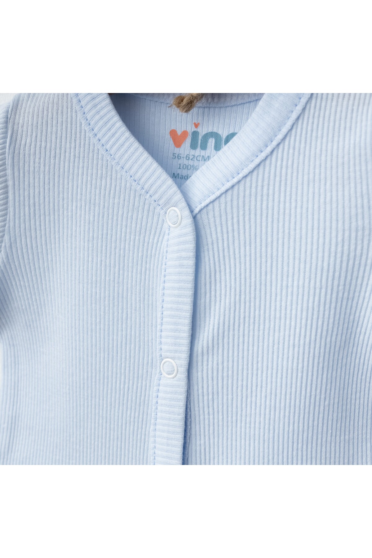 بادی نوزادی پسرانه – دخترانه آبی Gümüş Baby Kids | GV57 اورجینال - تصویر 2