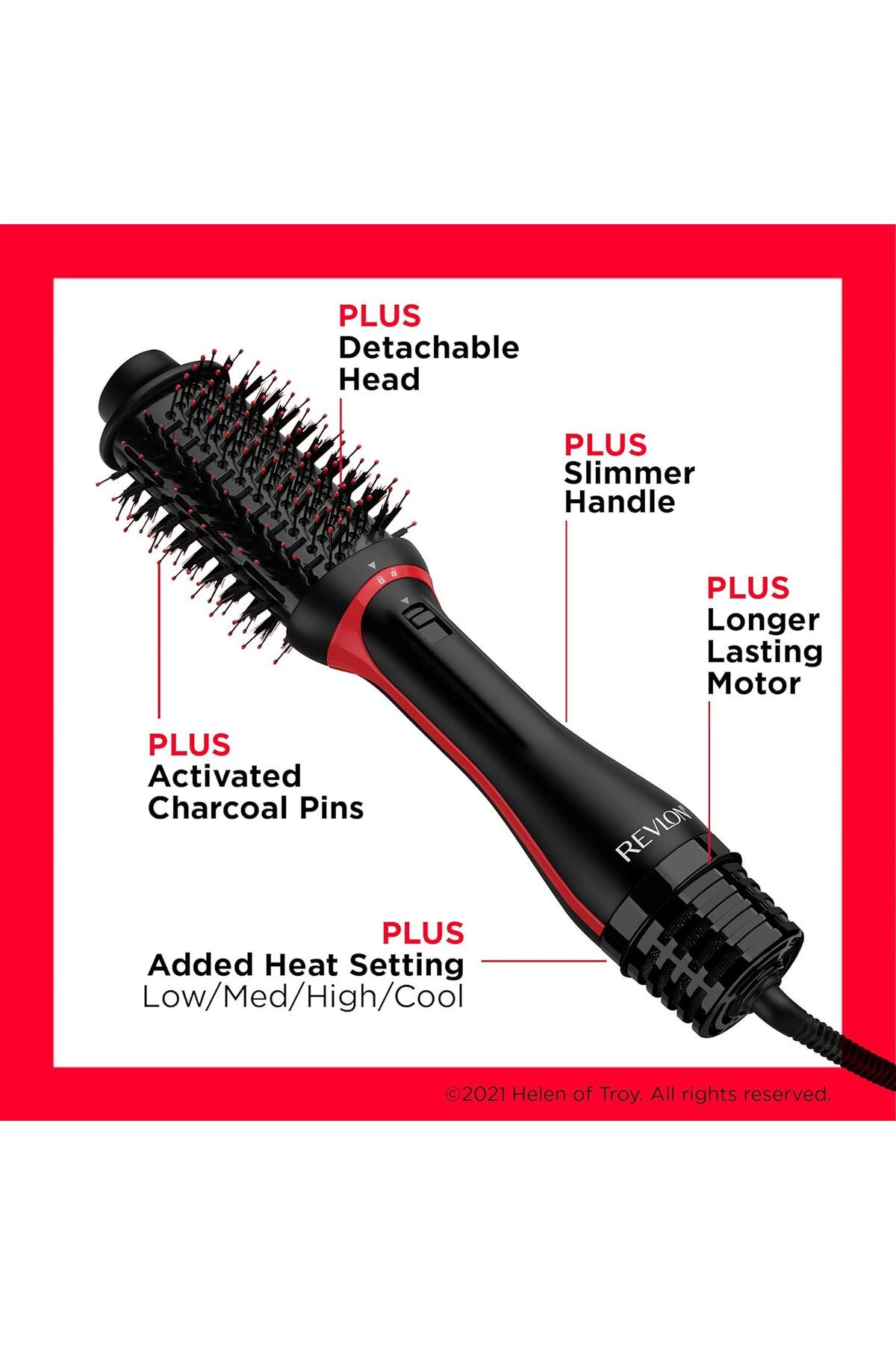 Revlon-OneStep Volumizer Plus Detachable Head, Ceramic Titanium Barrel, Tourmaline Ionic RVDR5298ARB 7