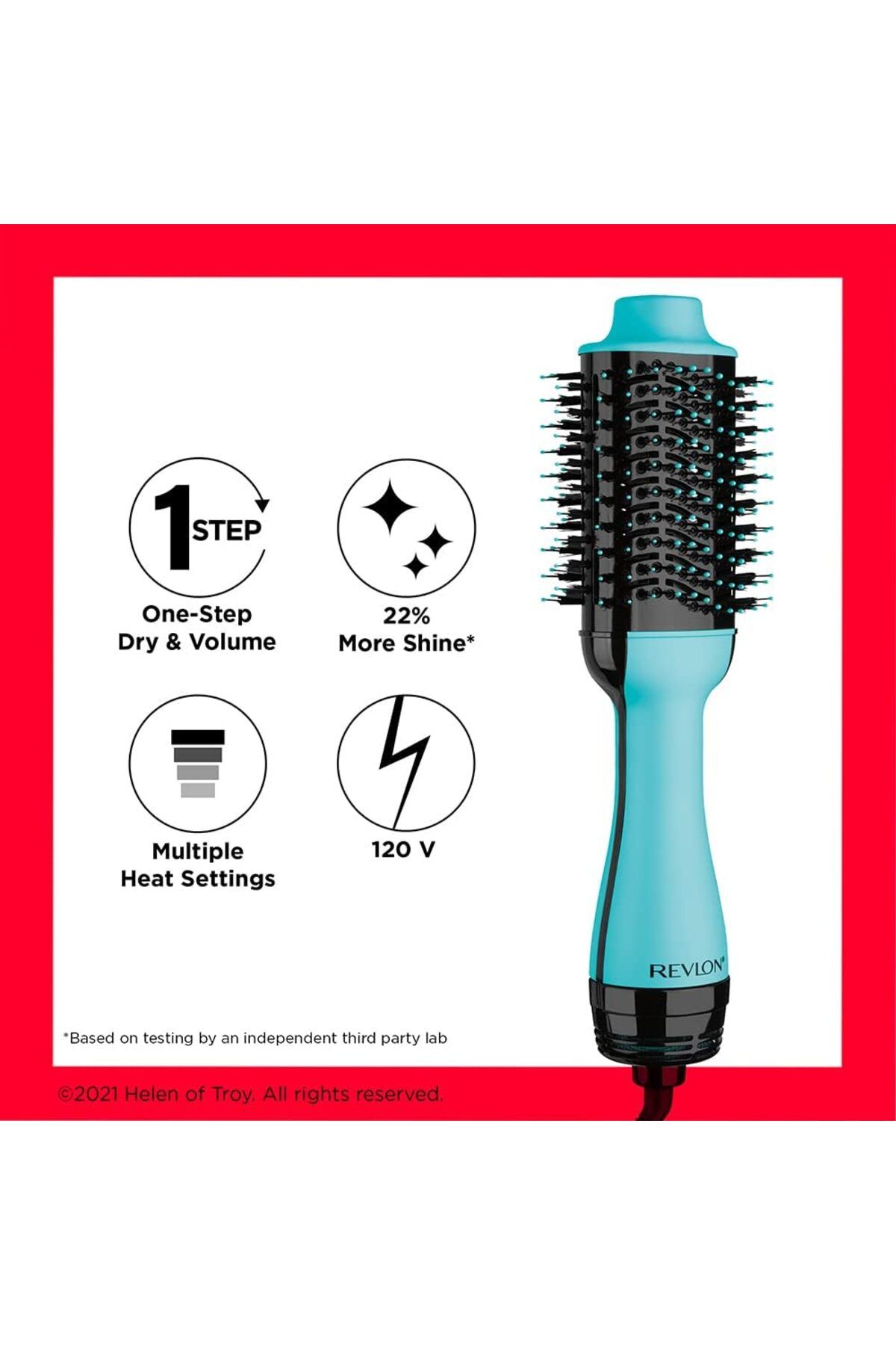 Revlon-One Step Hair Volumizer 1100W, Oval Brush Design, IONIC Tech, 2 heat & cool setting -RVDR5222 7