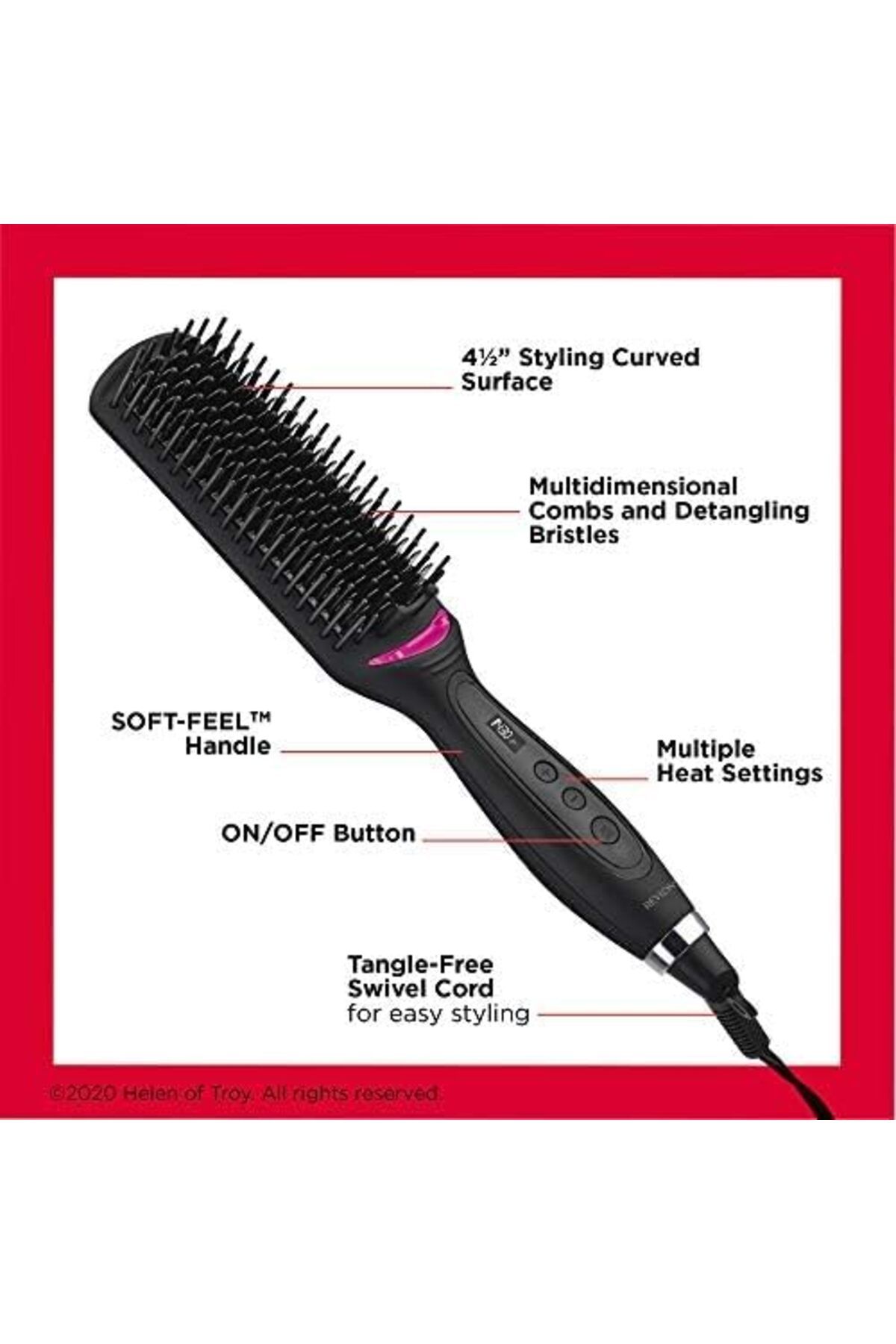 Revlon-One Step Heated Brush Ionic technology, 10 LCD settings, High heat up to 210 (C) - RVST2168 5
