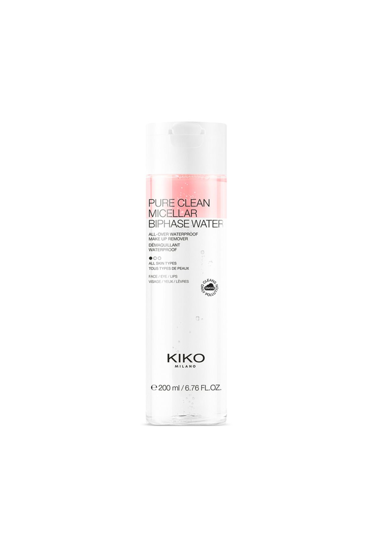 پاک کننده آرایش آب میسلر دوفازه پیور کلین 200 میل KIKO