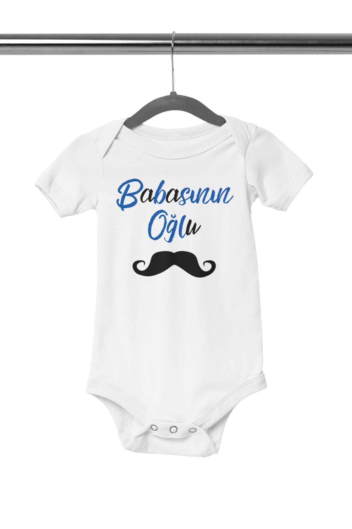 بادی نوزادی پسرانه آستین کوتاه طرح پدر و پسر سبیلدار - بادی/تاپ رکابی نوزادی  بادی نوزادی پسرانه آستین کوتاه طرح پدر و پسر سبیلدار - بادی/تاپ رکابی نوزادی