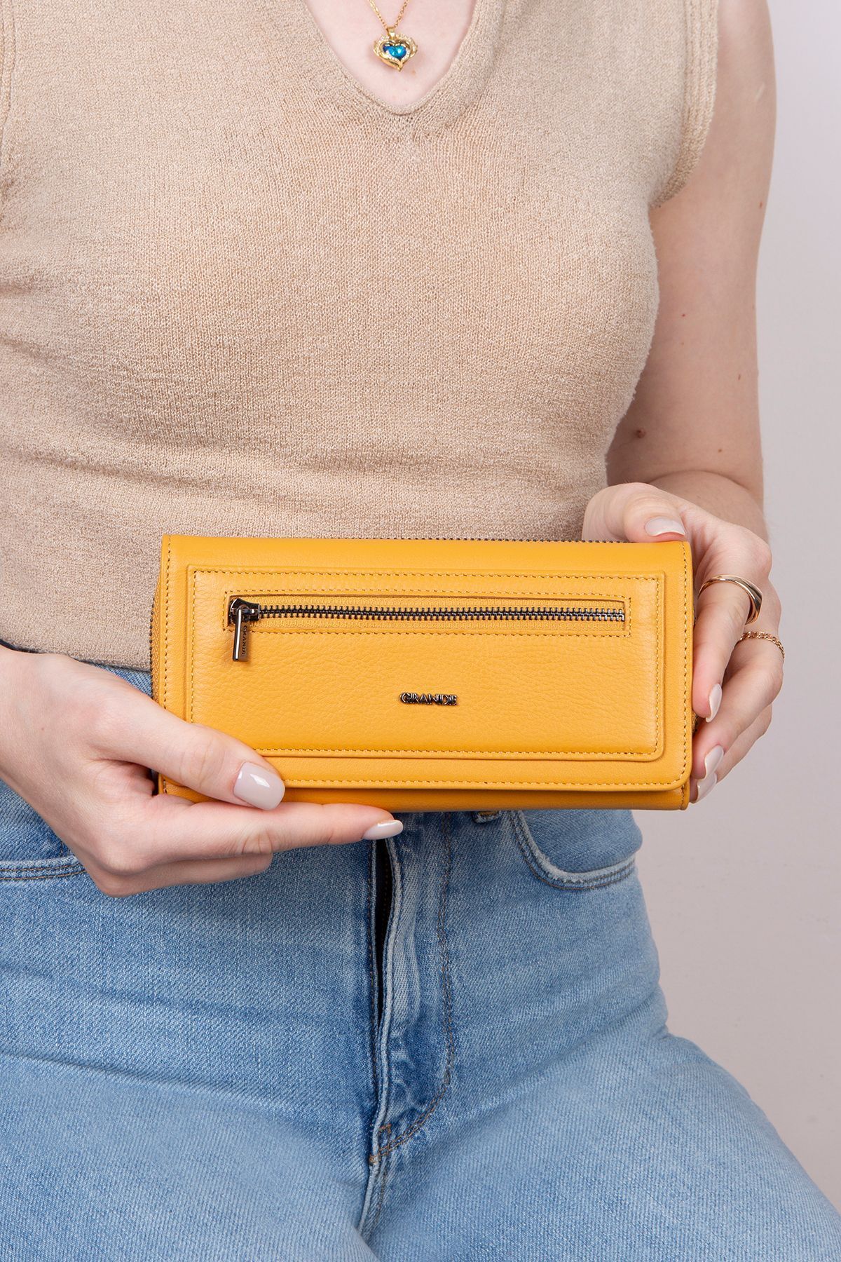 کیف پول زنانه L2636 LEALINE چرمی LEALL SOME BEGLE WALLELS PORTFOLIO Grande