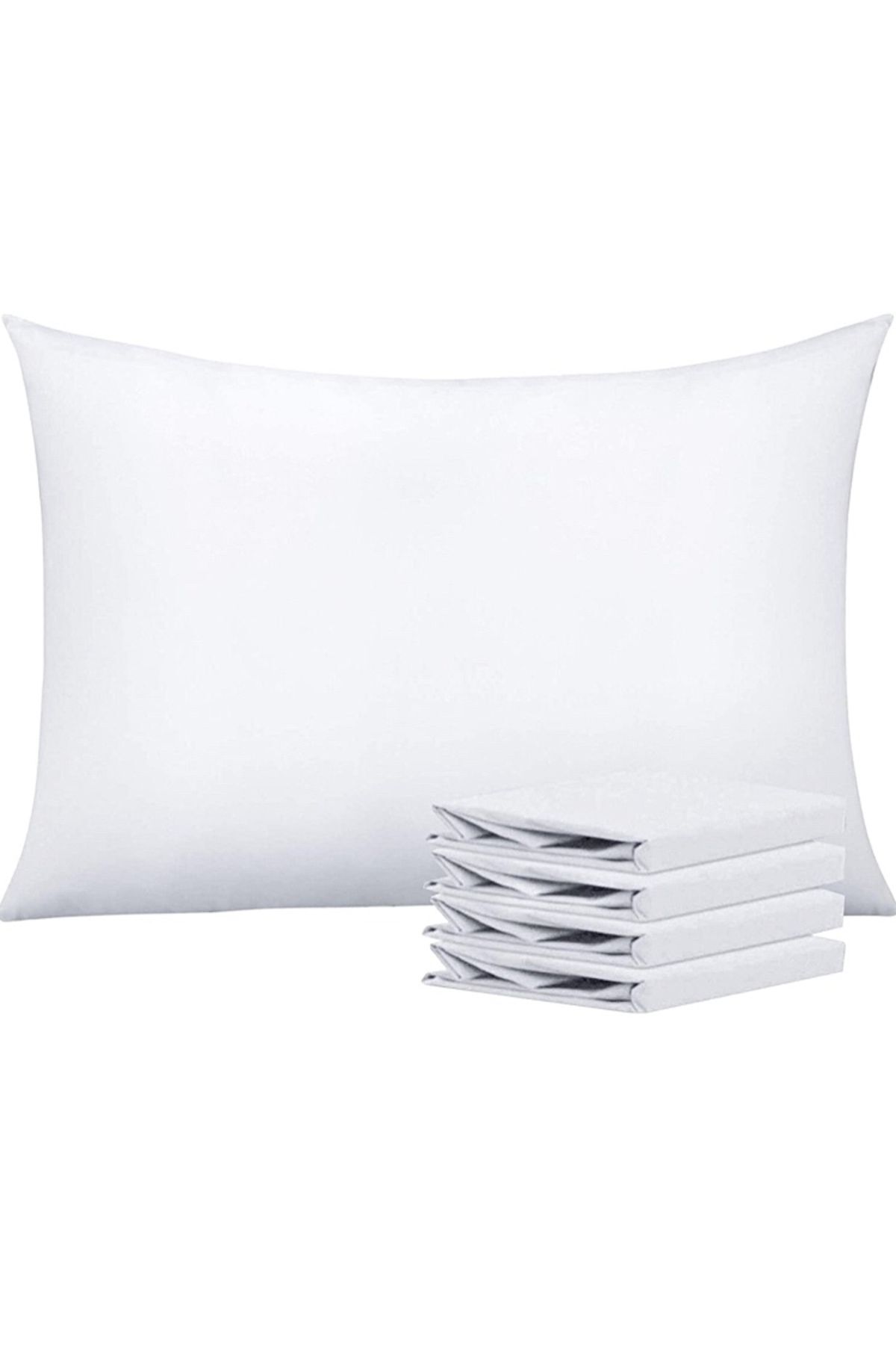 6 Pcs Zippered Pillow Cover Liner Mitili Mattress 100% Cotton 50x70 Plain White Mattress