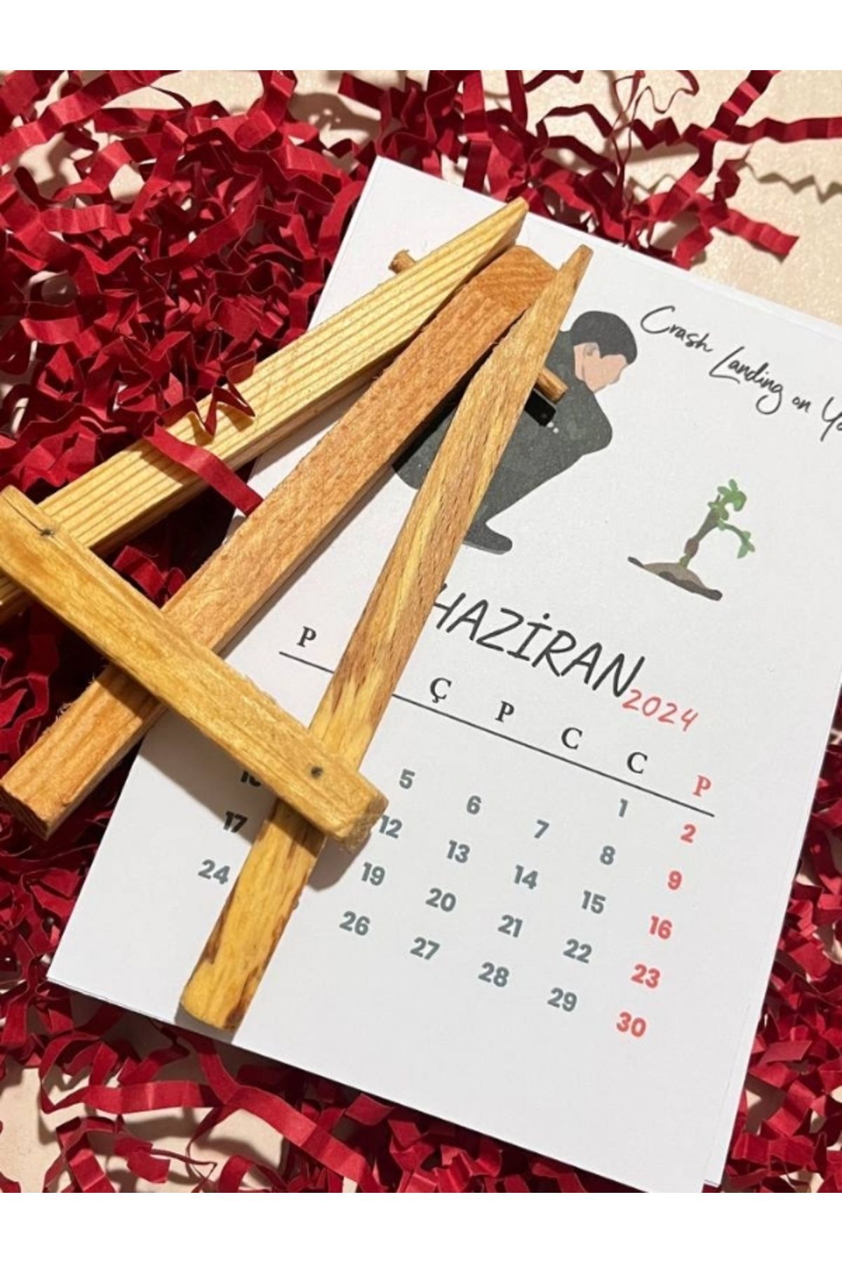 Bküp Tasarım-K-drama Designed Easel Table Calendar 2024 3