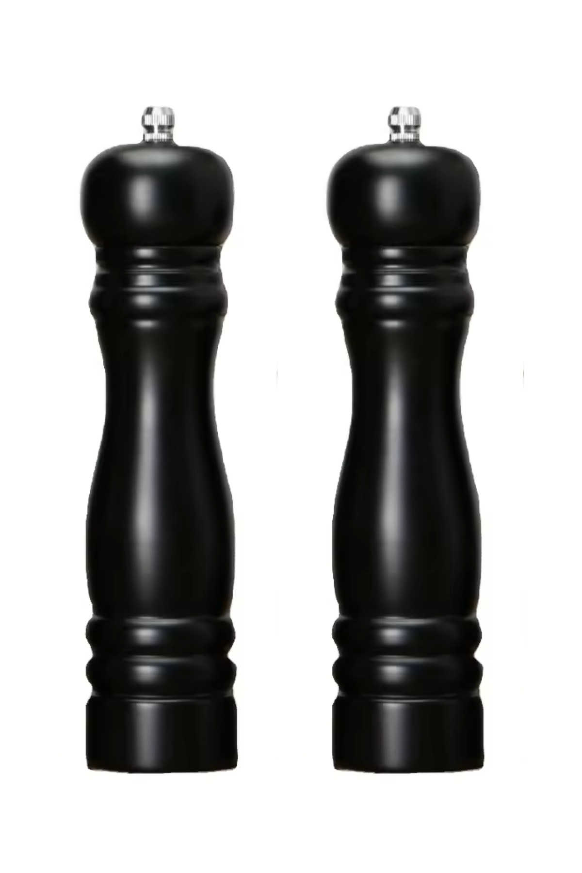 Kitchen Design Lab Siyah Ahşap Seramik Bıçaklı Baharat Ve Tuz Değirmeni 20 Cm 2 Adet