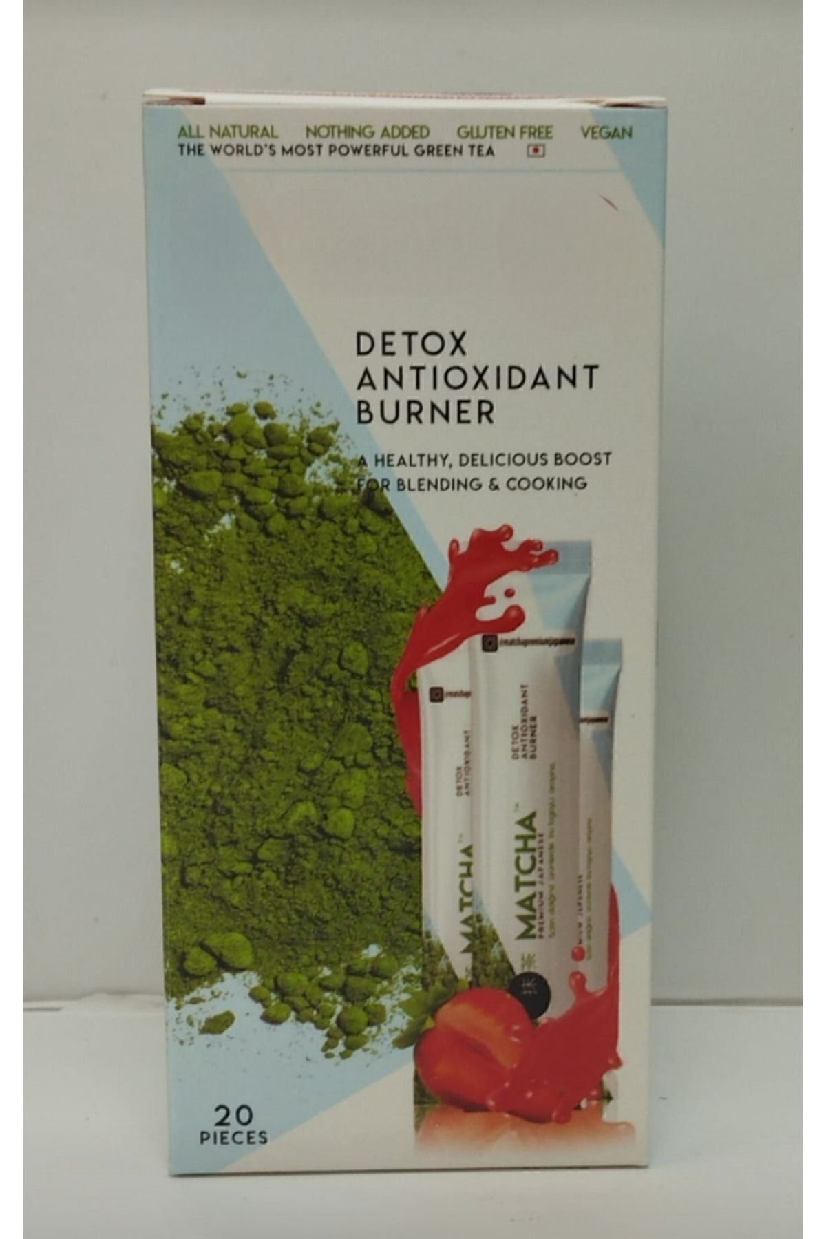 Matcha Detox 20 li Çilekli Çay