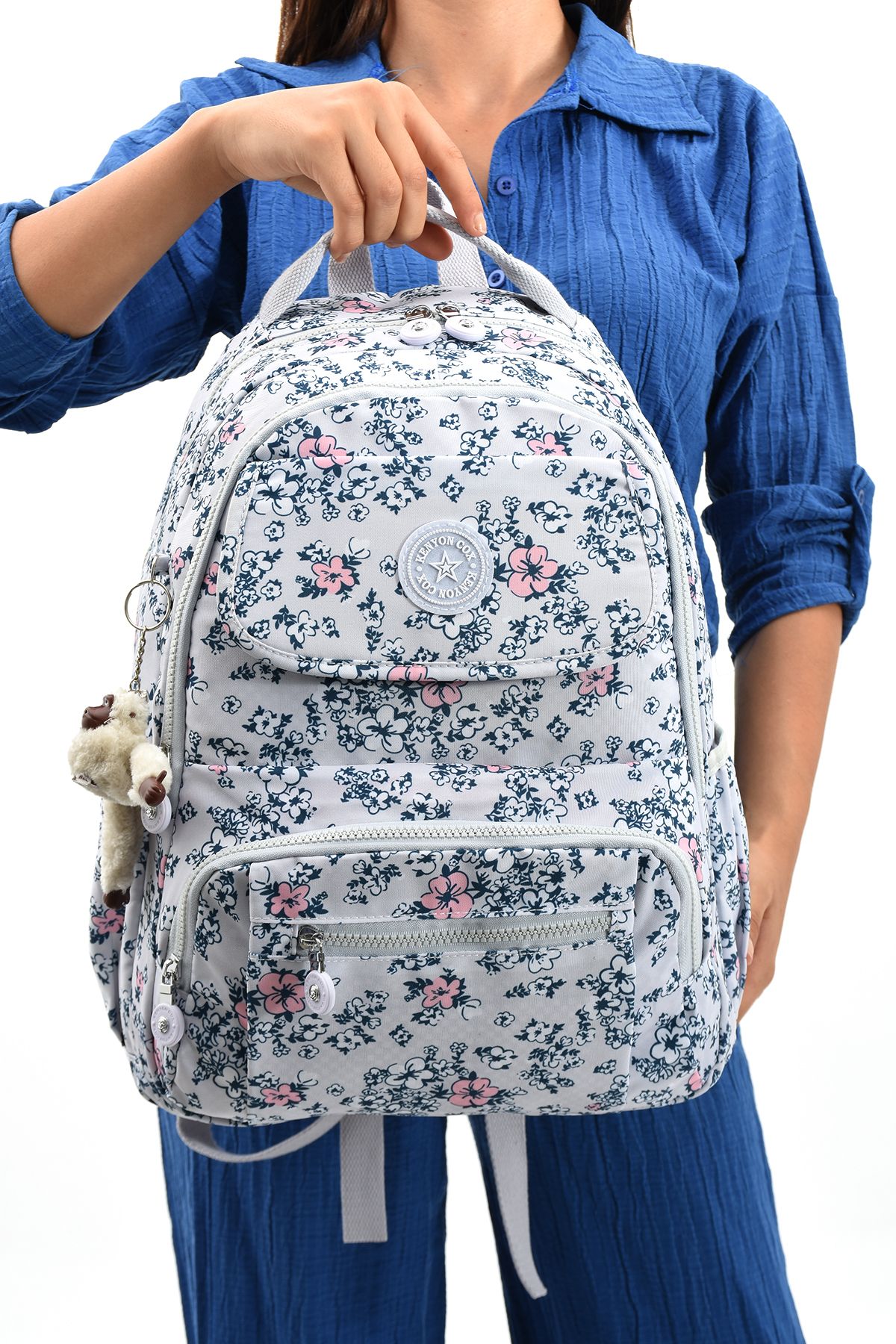 Fiyaka Eba-8866 - Geantă De Școală Casual, Pentru Călătorii Și Călătorii Sportive, Rucsac Cu Compartimente Multiple Pentru Laptop Whi̇ Femeie - One