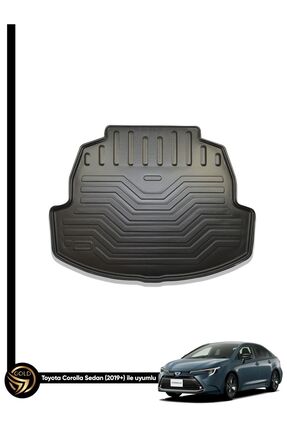 Black Gold Toyota Corolla Sedan 2019-2024 3D Birebir Uyumlu Bagaj Havuzu Frj
