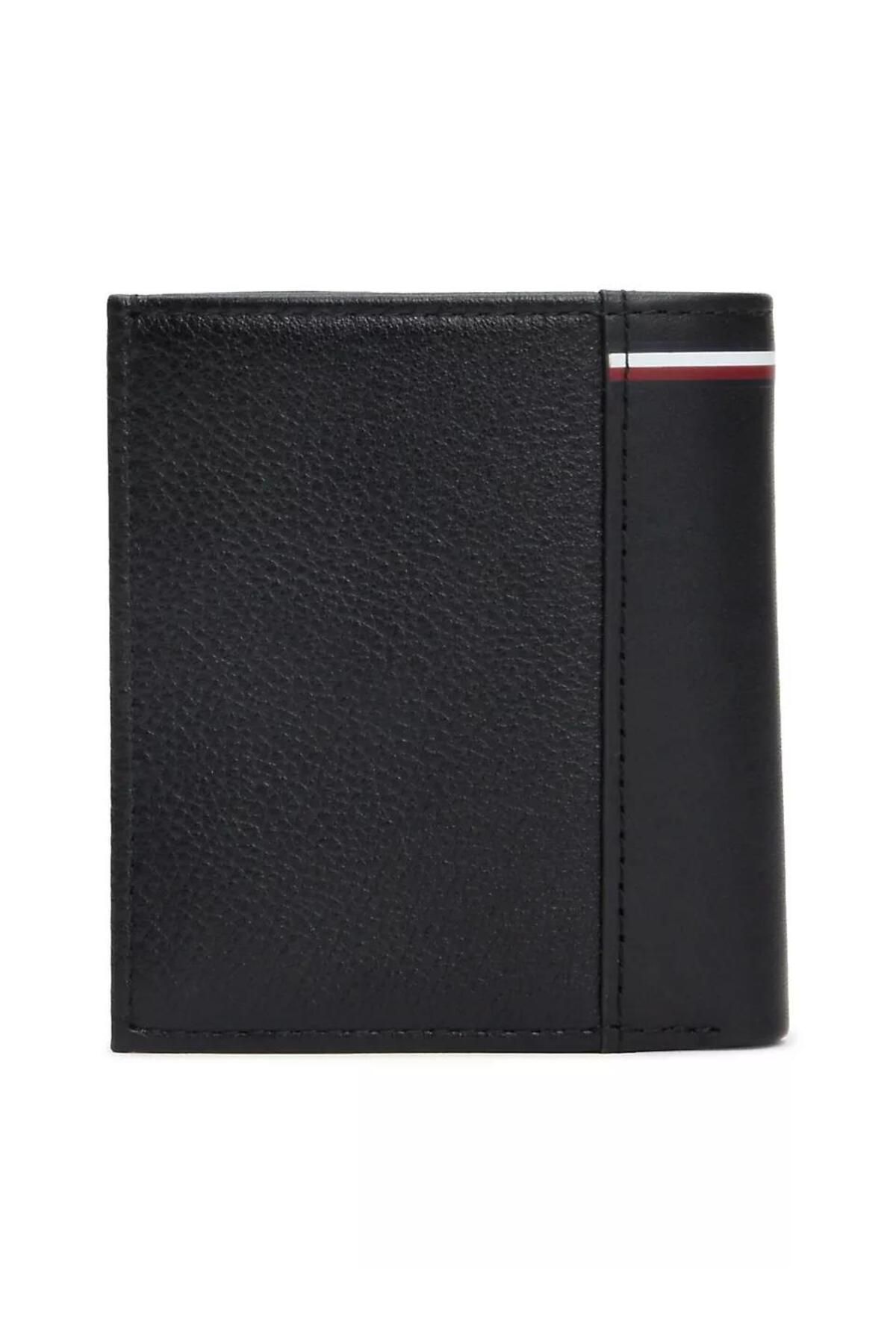 کیف پول مشکی مردانه ترانزیت Th Trifold اورجینال Tommy Hilfiger