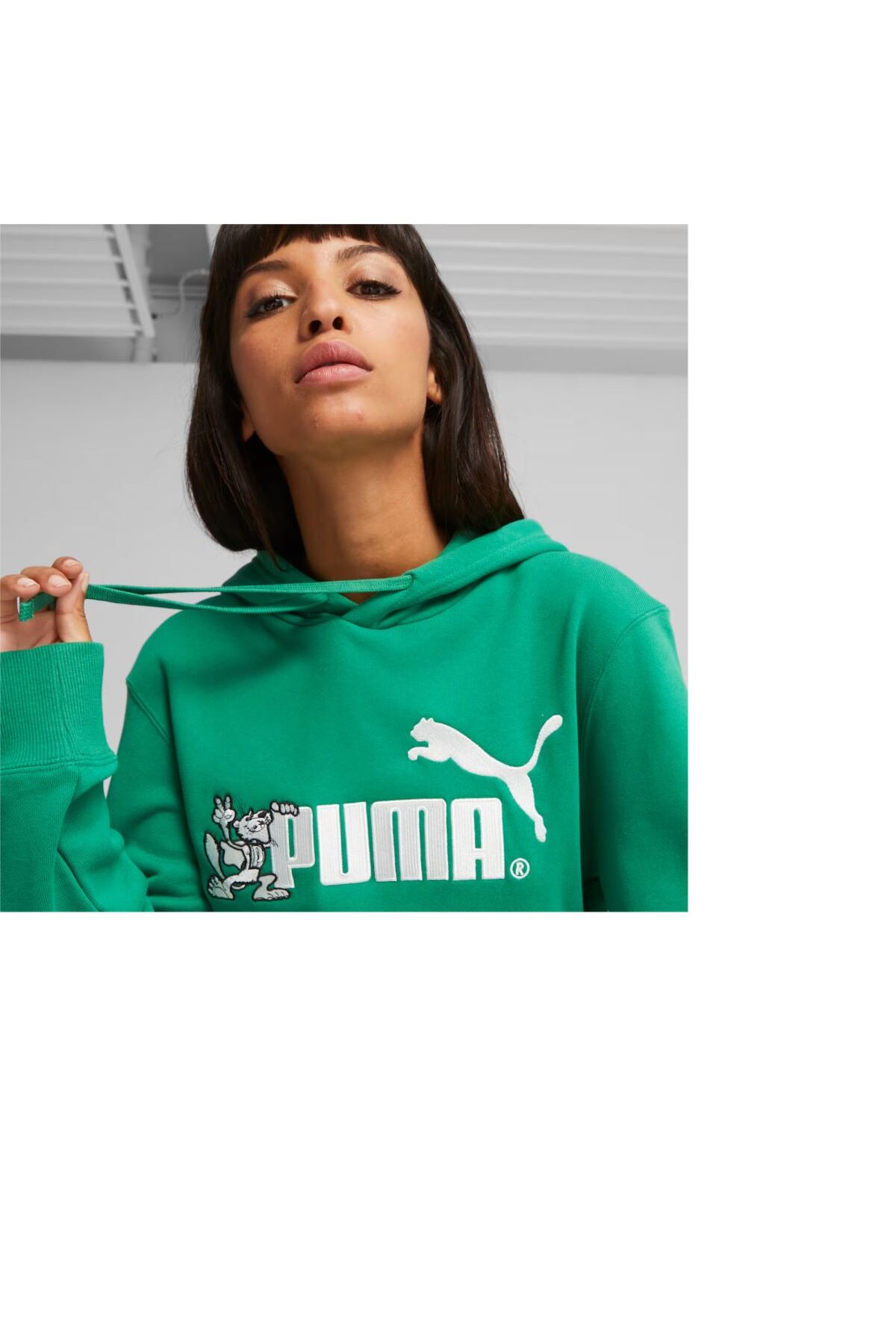 سویشرت مردانه سبز پوما | 62195186 اورجینال - تصویر 4