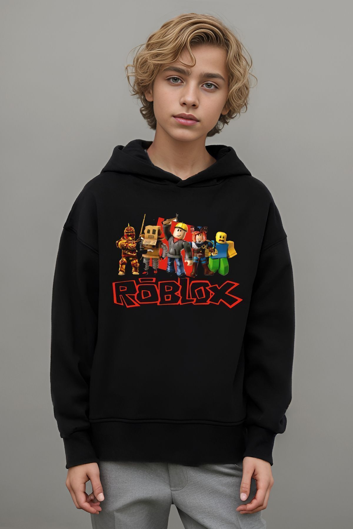 The Baski Unisex Siyah Roblox Bask l Kapu onlu Cocuk Yuksek Kaliteli Premium Sweatshirt Fiyat Yorumlar Trendyol