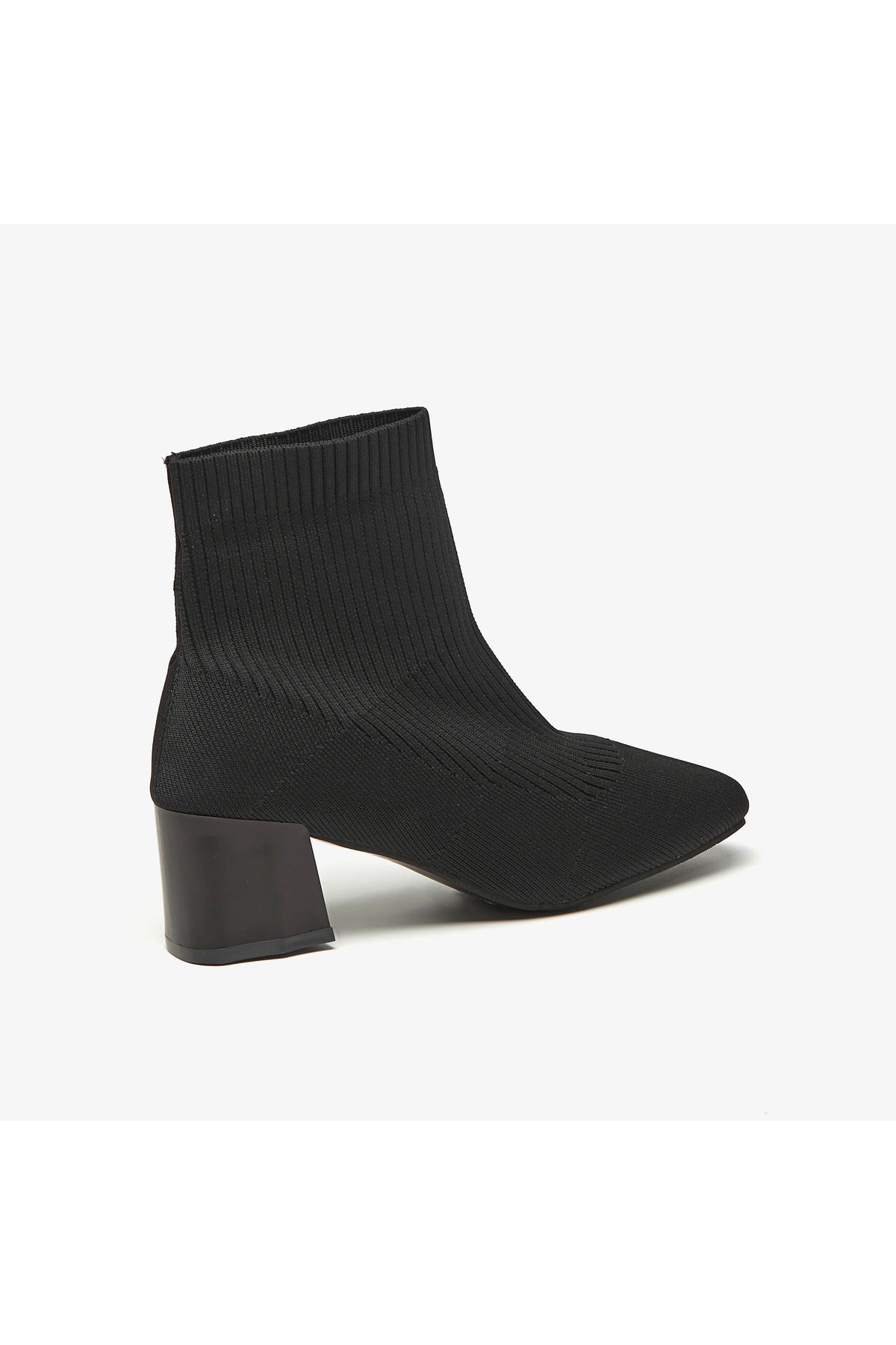Flora Bella by Shoexpress-Ribbed Slip-On High Cut Boots with Block Heels 5
