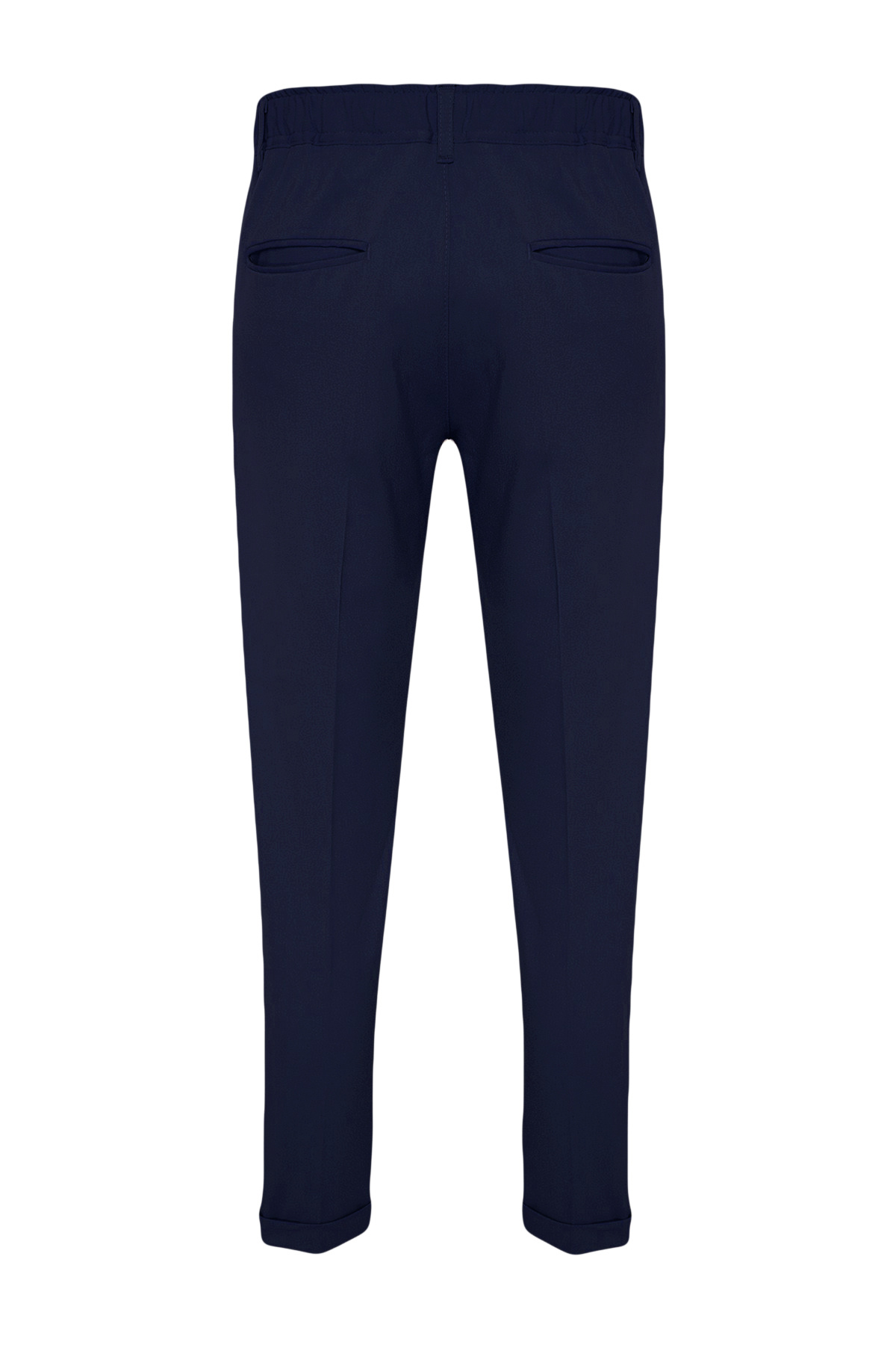  Trendyolmilla Man Lacivert ?talyan Kesim Pileli Klasik Duble Paça Kuma? Pantolon