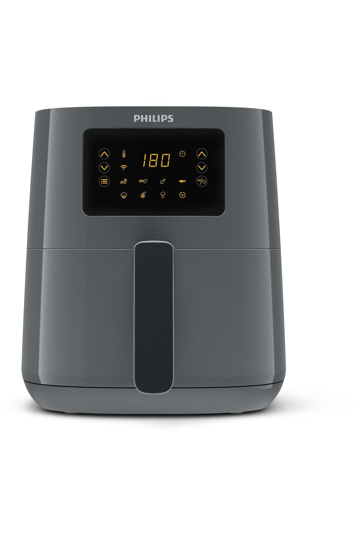 Philips 5000 Serisi Airfryer, Uzaktan Bağlantı, 0.8kg, 4.1L Kapasite, Gri, HD9255/60