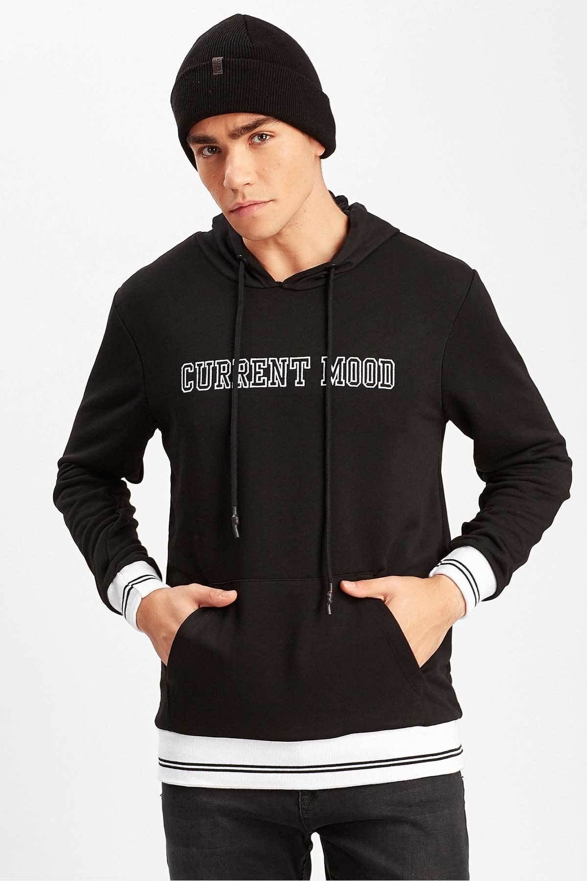 Siyah Erkek Sweatshirt | ME19W224221