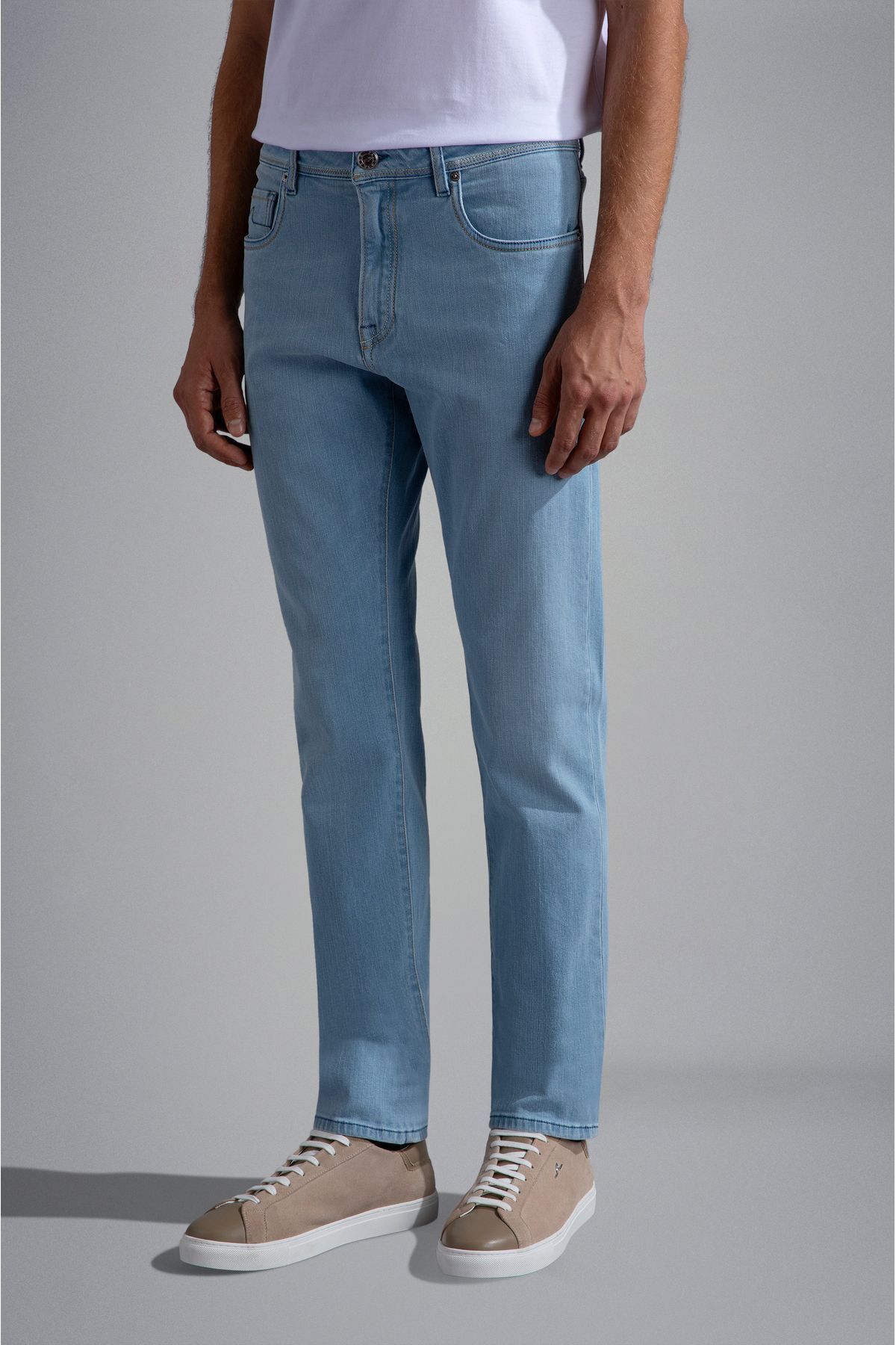 پال اند شارک شلوار جین مردانه نخی سایز معمولی و راحت آبی ۲۴۴۱۴۱۱۵-۰۰۱