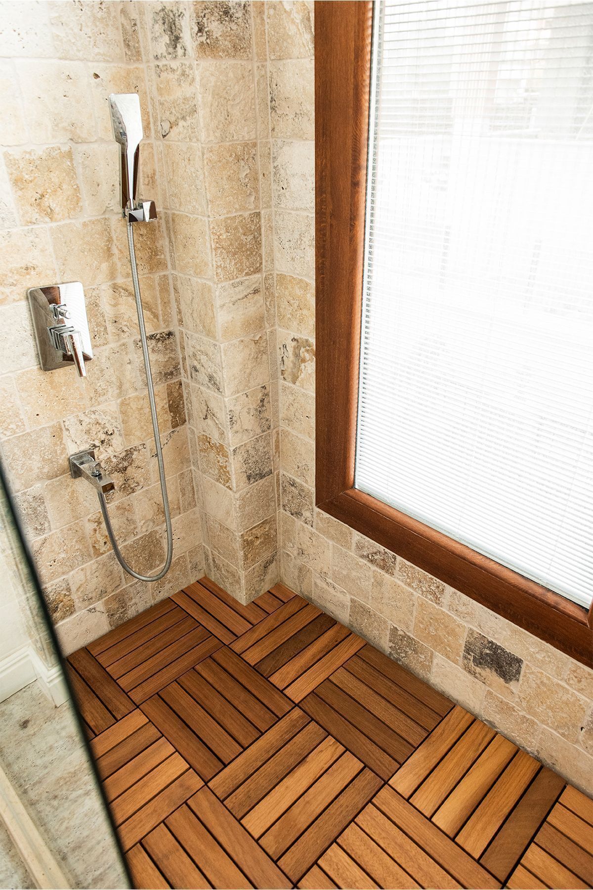 İroko Ağacı Balkon Bahçe Ahşap Yer Döşemesi Karo Deck 30x30 Cm – 10 Adet (0,9m2) 4