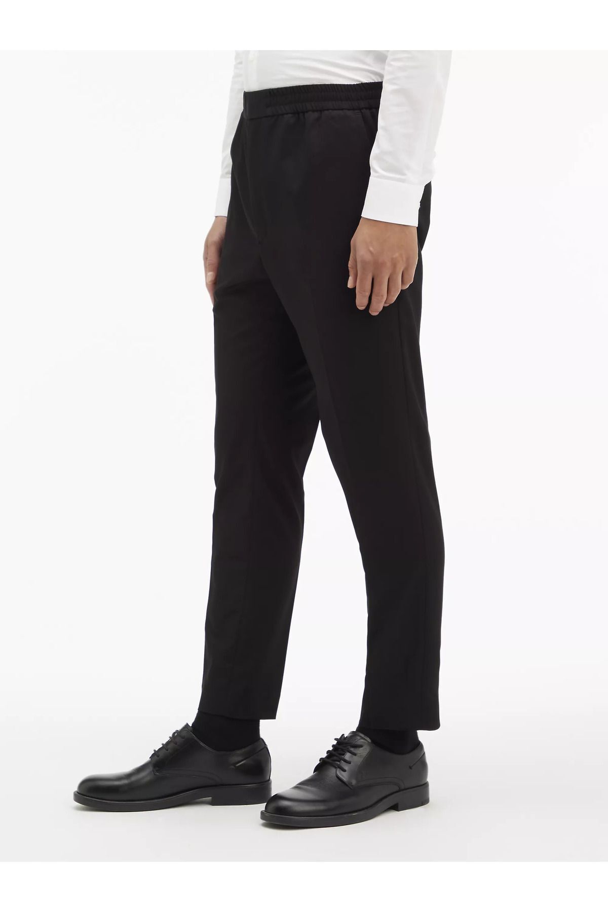شلوار مشکی مردانه راحت سیاه و سفید شیک روزانه k10k11716 beh Calvin Klein