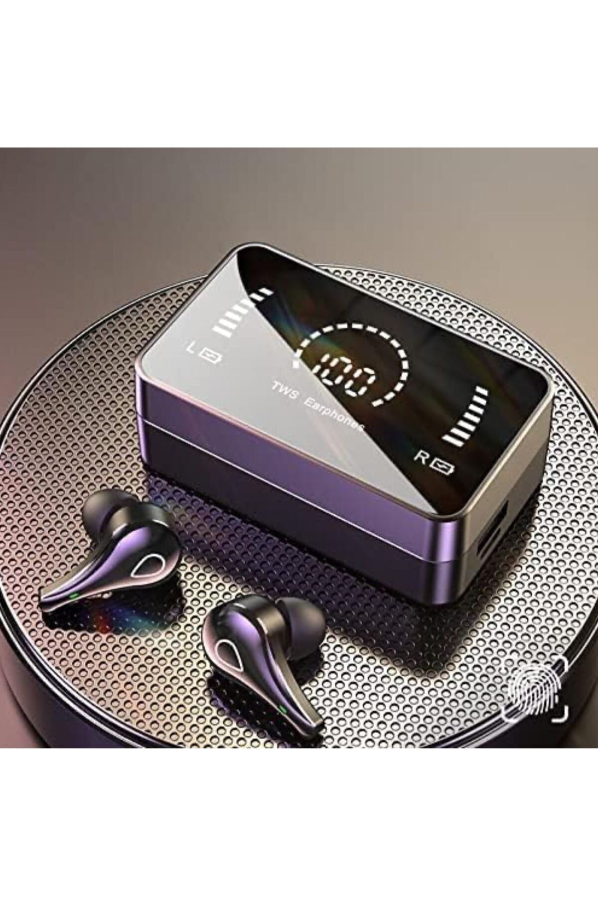 UCUZTEKNO Ses netleştiren Bluetooth kulaklık anc Enc özellikli h3s powerbank özellikli aynali