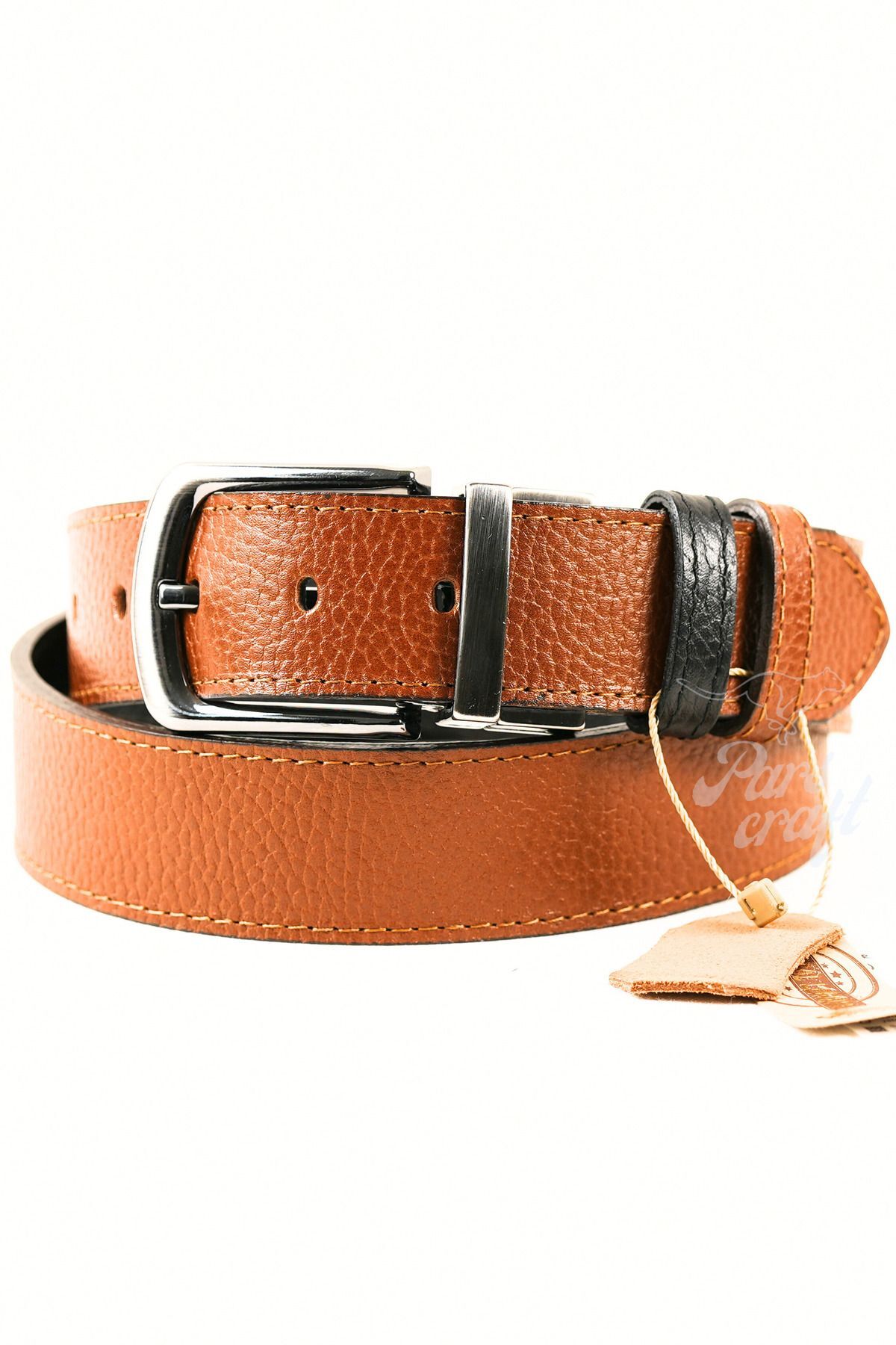 کمربند مردانه قهوه ای Parscraft | 1O4CFTTRF اورجینال - تصویر 2