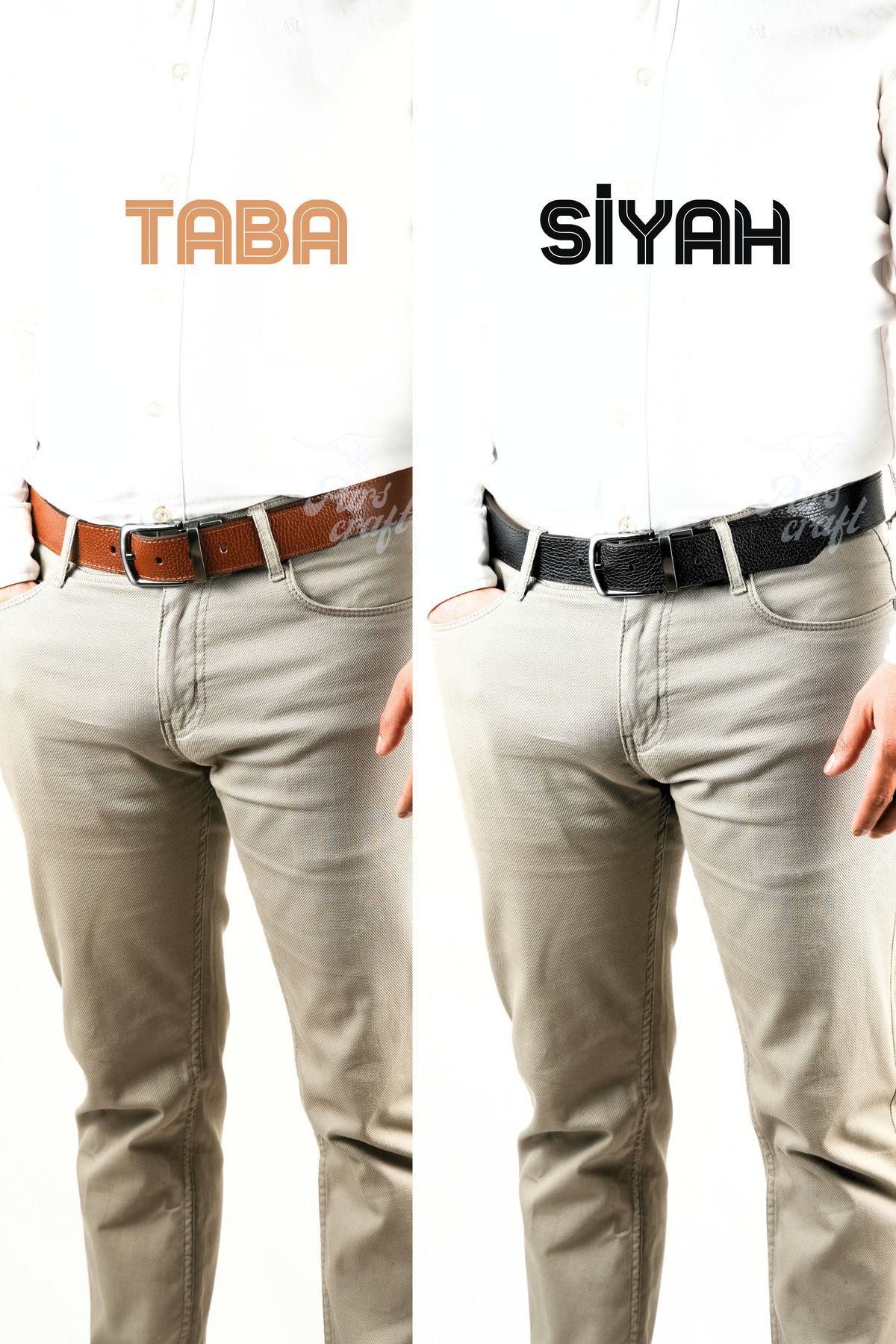 کمربند مردانه قهوه ای Parscraft | 1O4CFTTRF اورجینال - تصویر 5