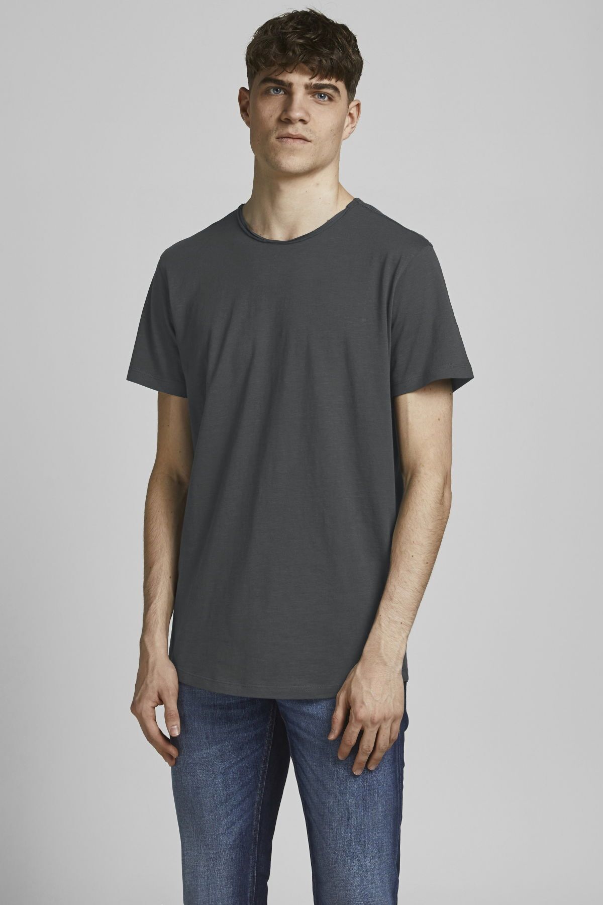 تی شرت مشکی مردانه سیاه Jack Jones جیباشر او یقه اس نوس Jack & Jones