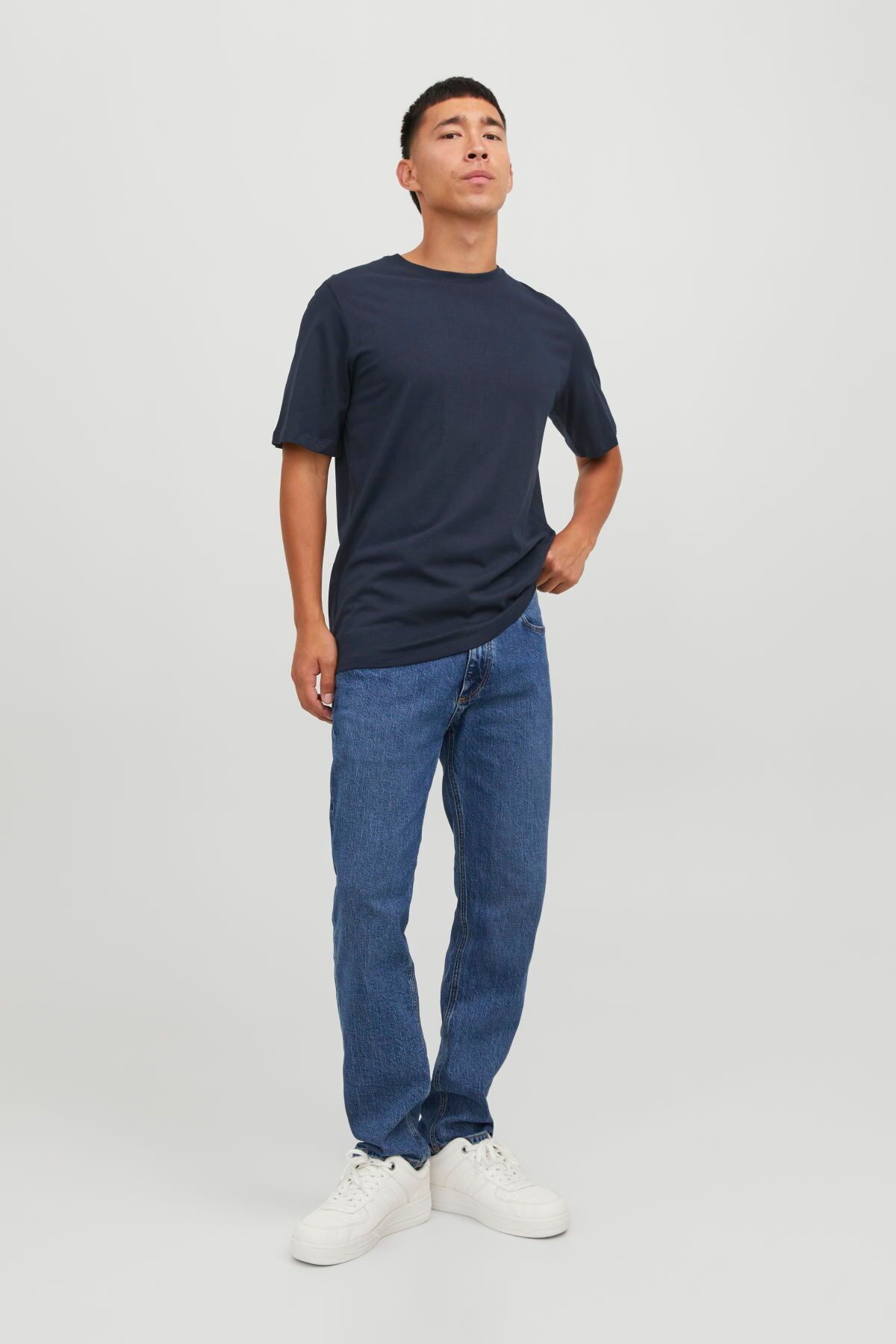 تی شرت آبی مردانه Jack & Jones JJEORGANIC BASIC TEE SS O Navy Blue 101069469 Jack & Jones