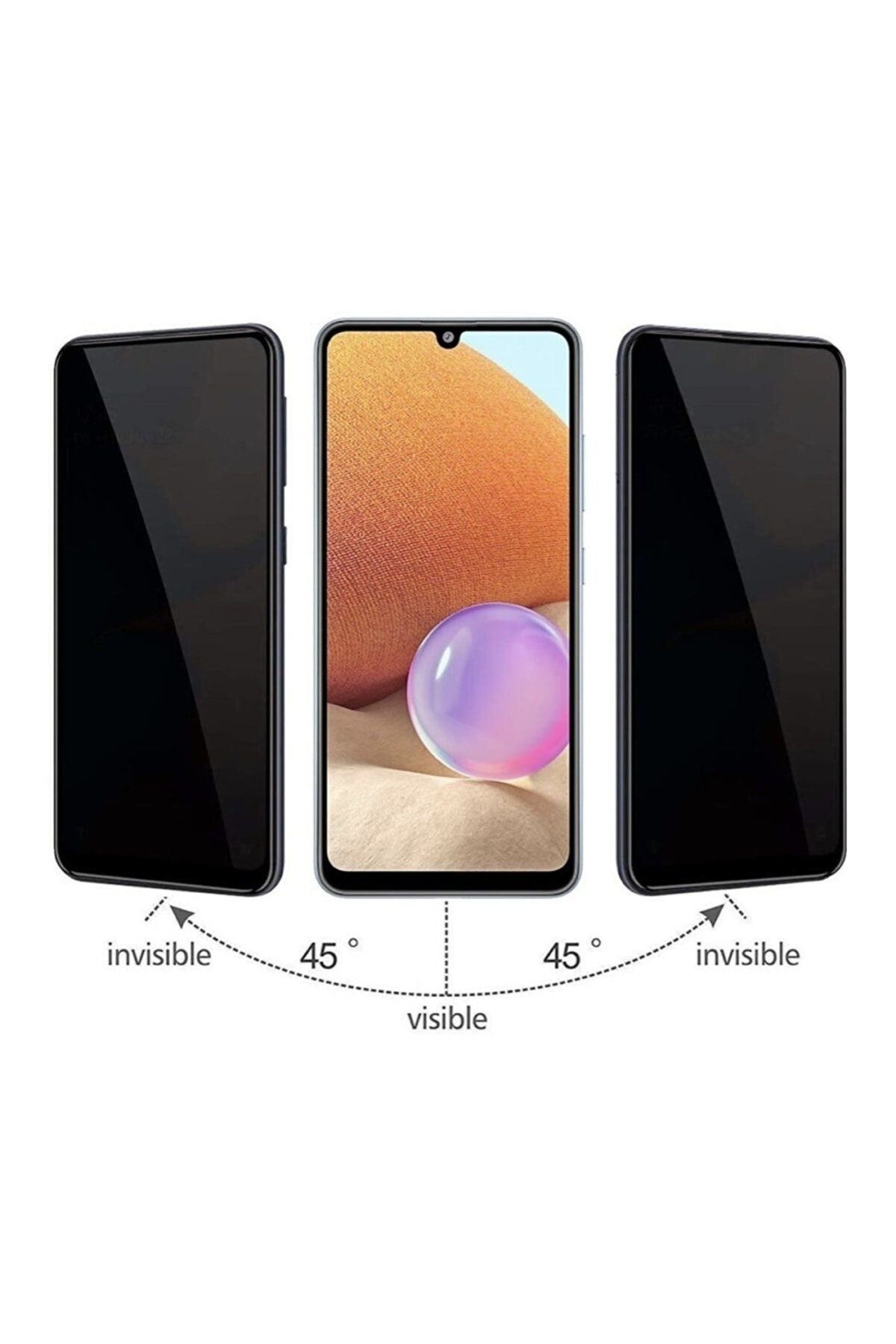 Samsung S21 Fe Mat Hayalet Ekran Gizli Privacy Tam Kaplayan Kırılmaz Cam Nano Ekran 2