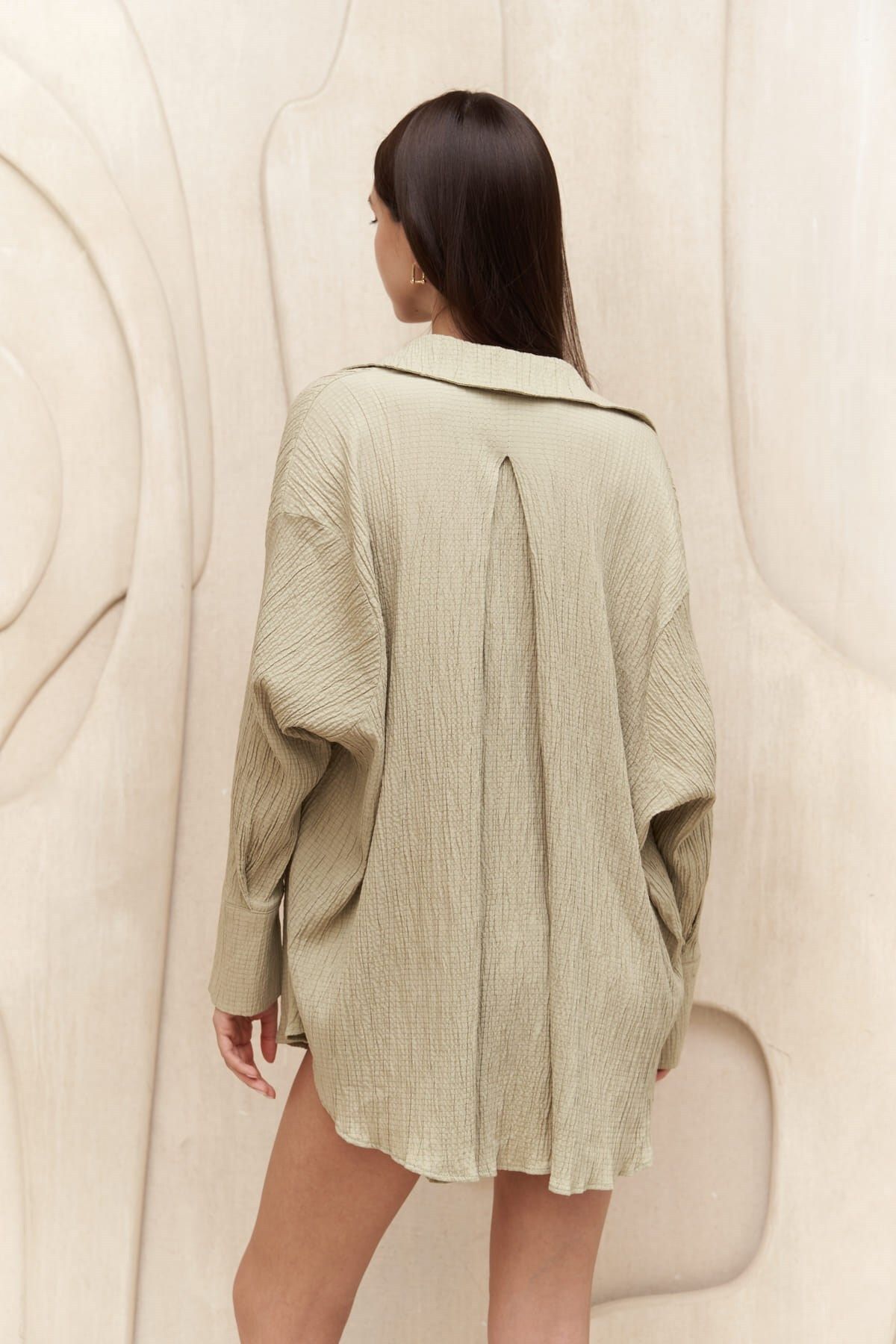 MAİ COLLECTİON-Голяма риза Durres Khaki 6
