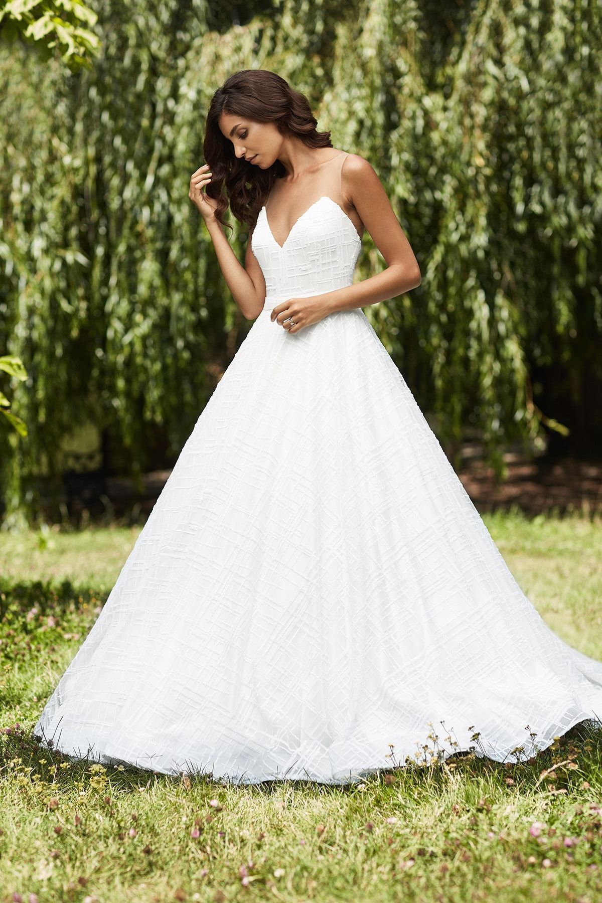 robe de mariée à sequins blancs pour femmes