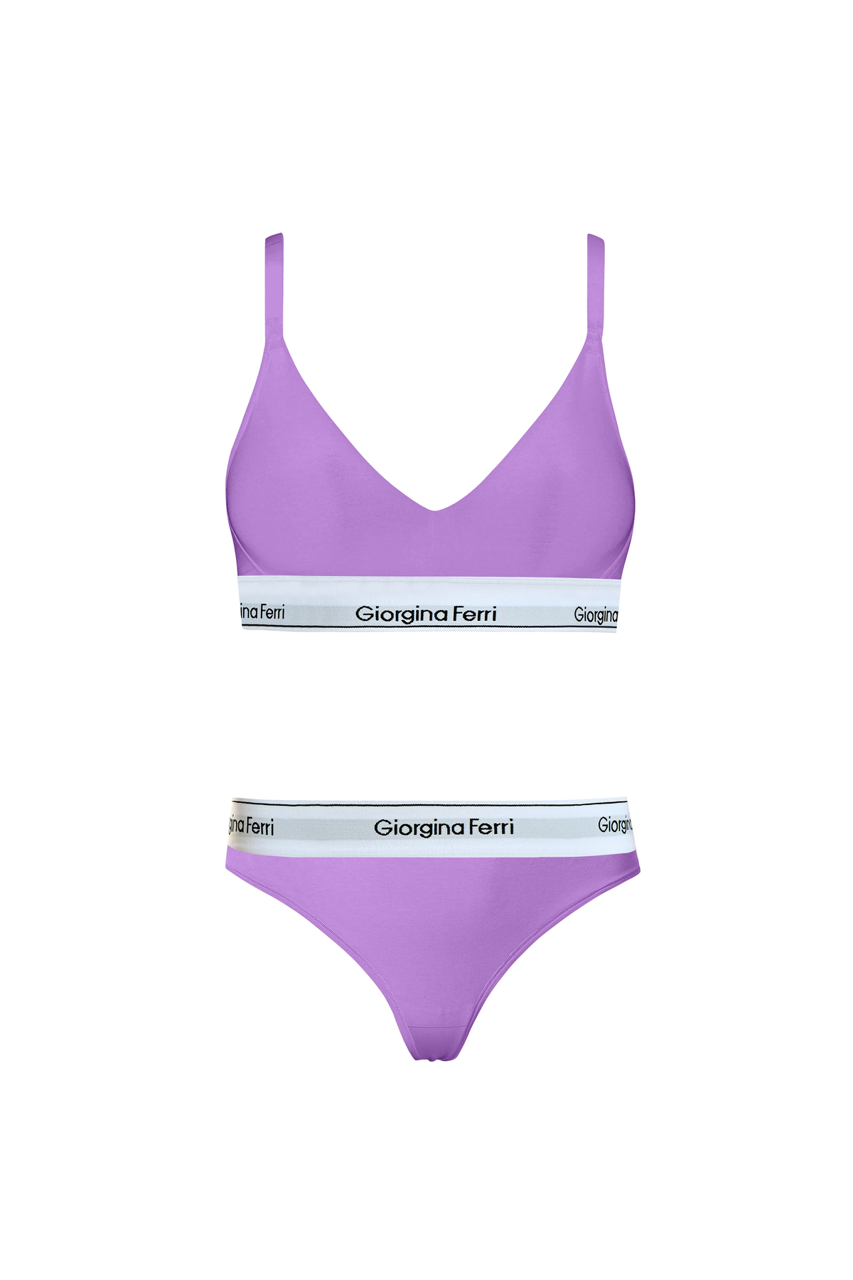 2-Pack Women's Casual Sports Bra+ Thong Briefs Kelly