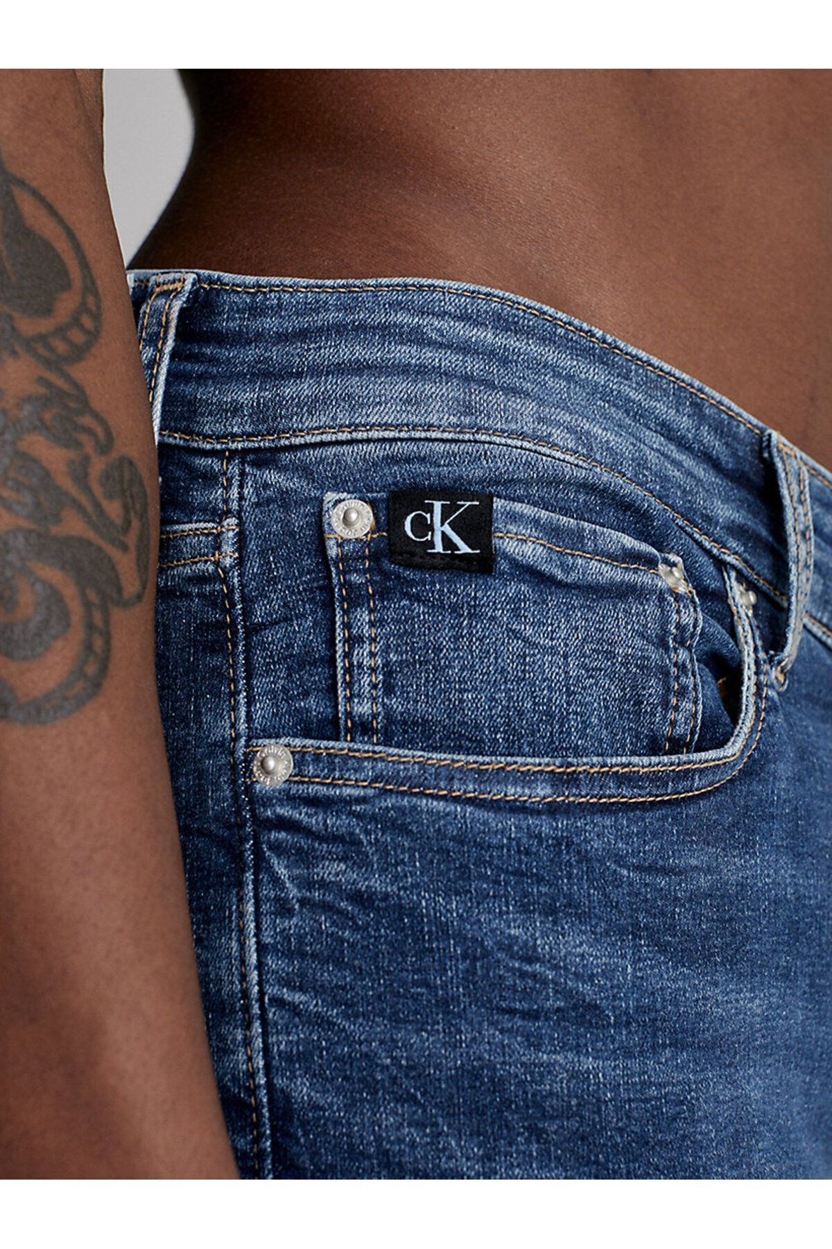 شلوار آبی مردانه اسکینی اورجینال Calvin Klein