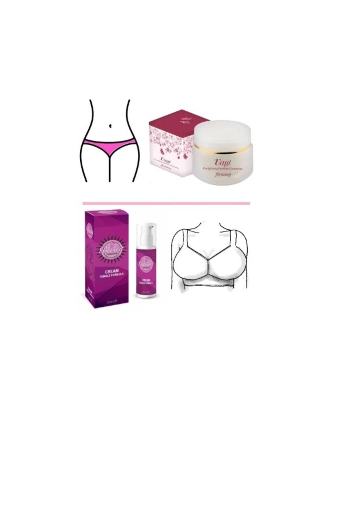 Vagifirming 2 li Set Kadın Genital Bölge Sıkılaştırma Bakım Kremi Sıkılaştırıcı Bakım Kremi