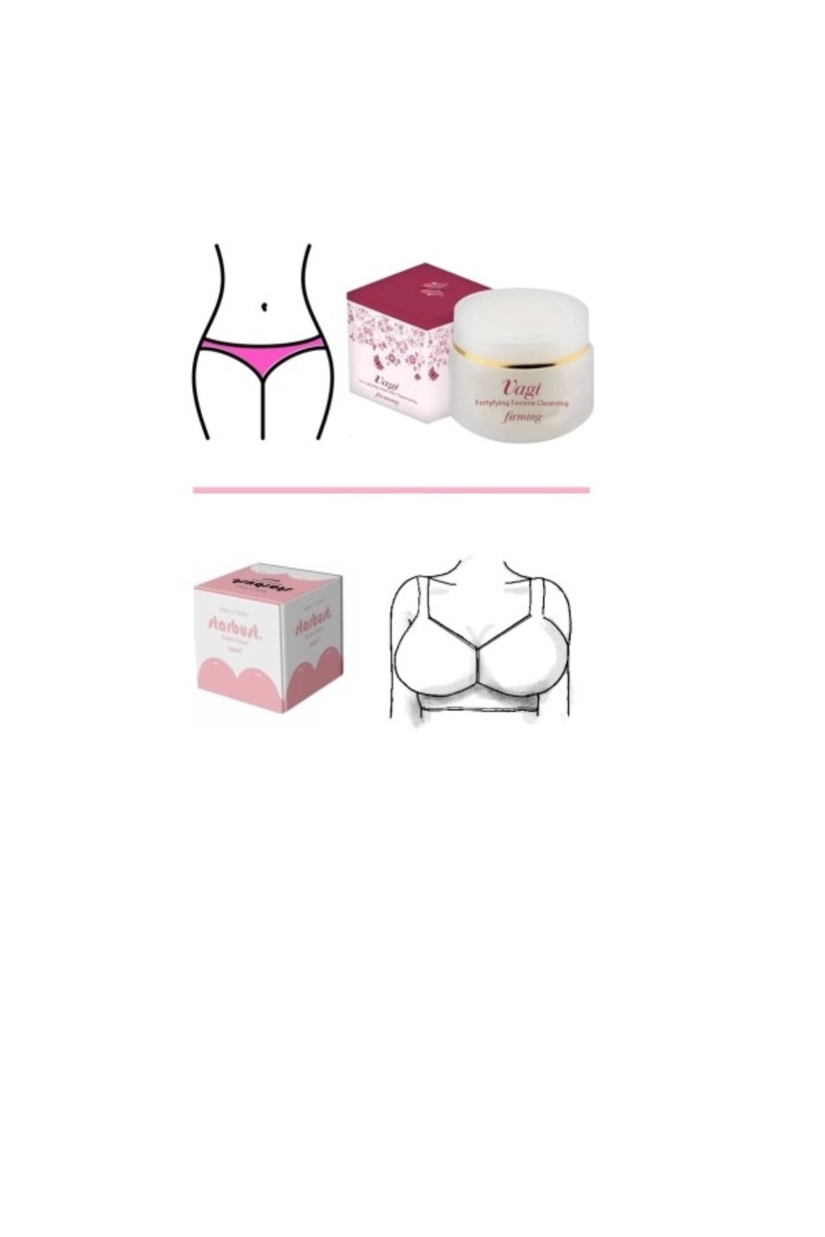 Vagifirming 2Li  Kişisel Bakım Genital Bölge Sıkılaştırıcı Bakım Krem Göğüs Sıkılaştırıcı Nemlendirici Krem