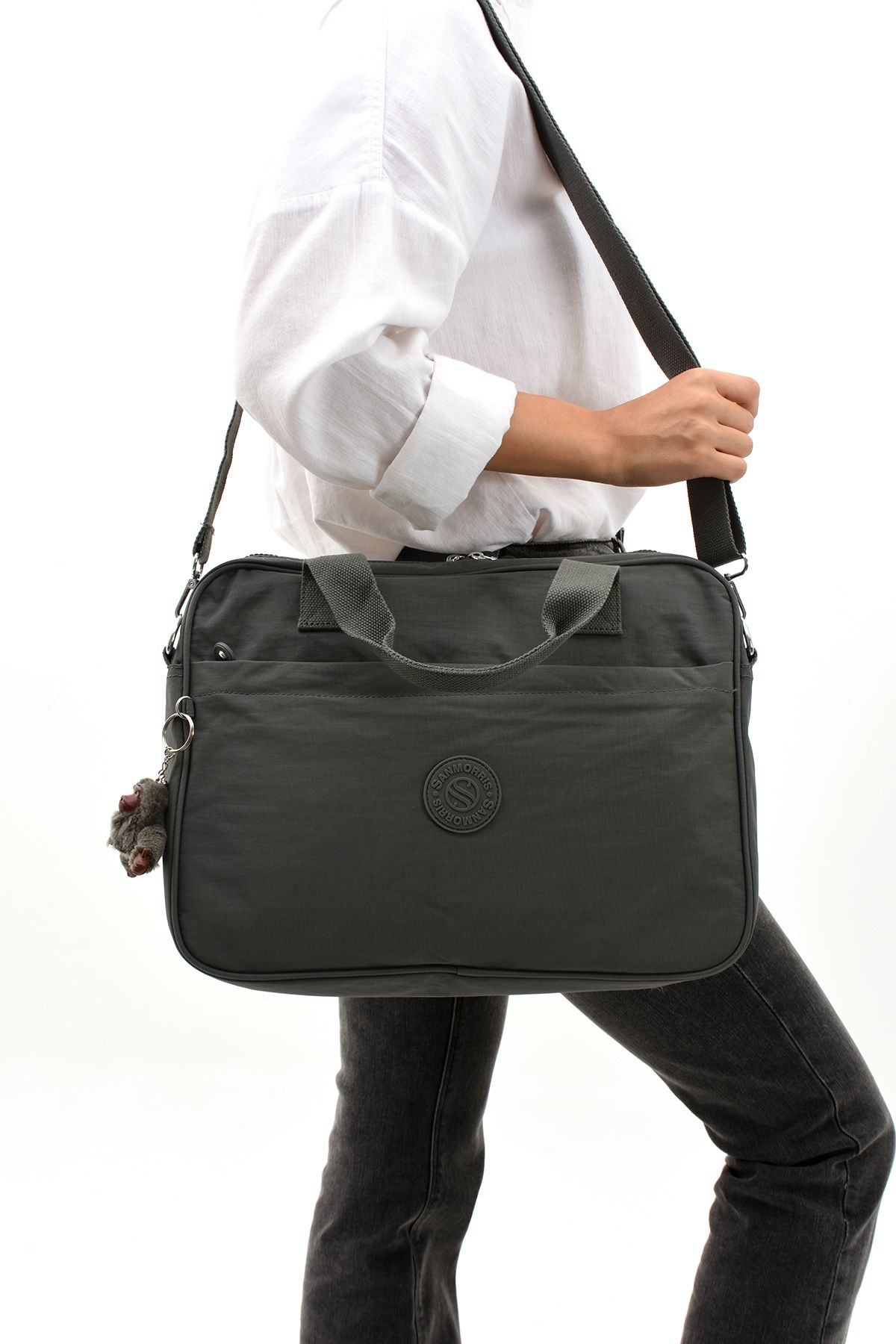 Shira Model Unisex Su Geçirmez Laptop Bölmeli Çapraz Askılı Evrak Ve Laptop Bilgisayar Çantası VIP
