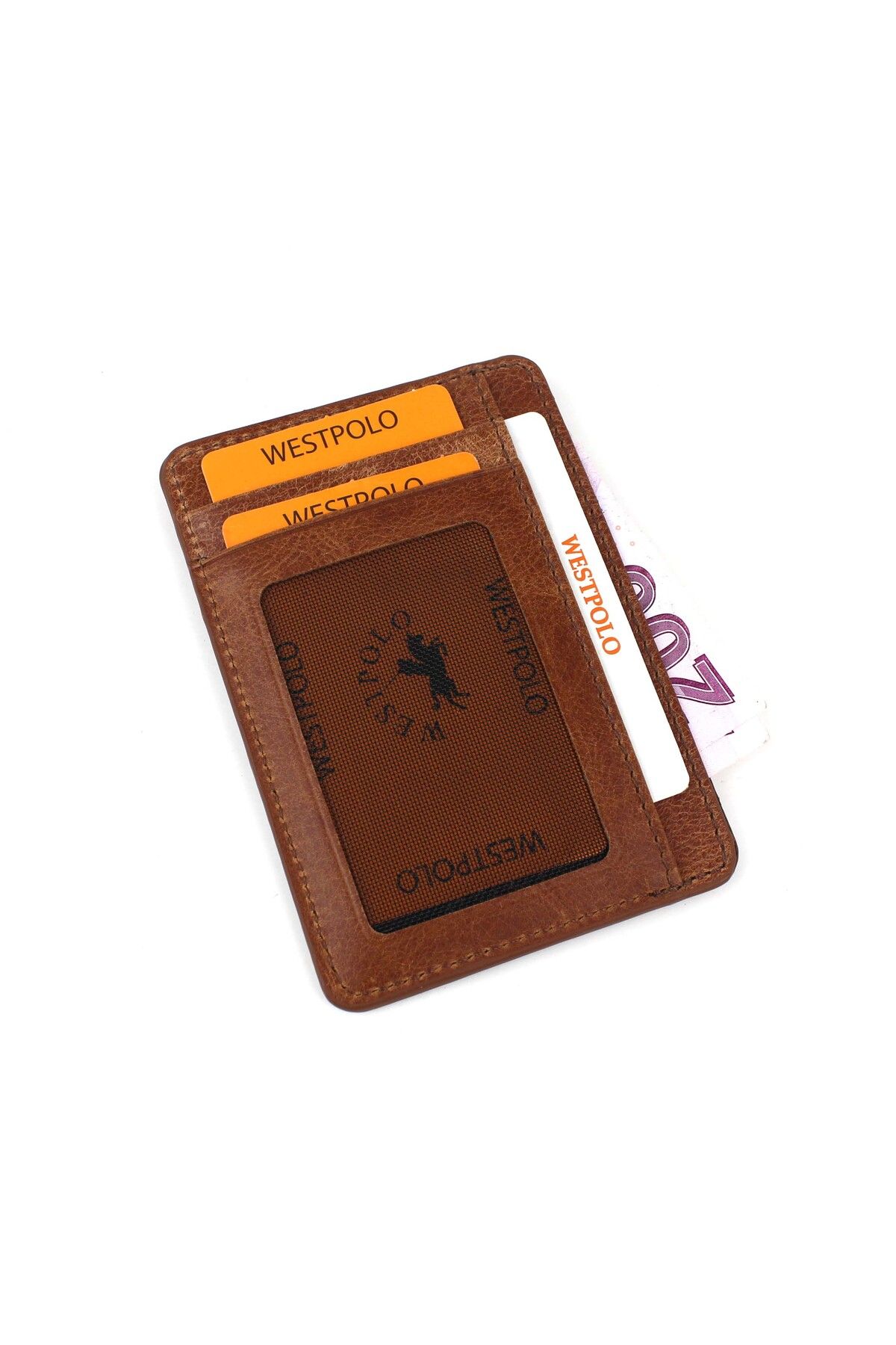 کارت دار مردانه WEST POLO TABA COLOR LEAGE چرمی CRAZY MINI CARD deri,se club