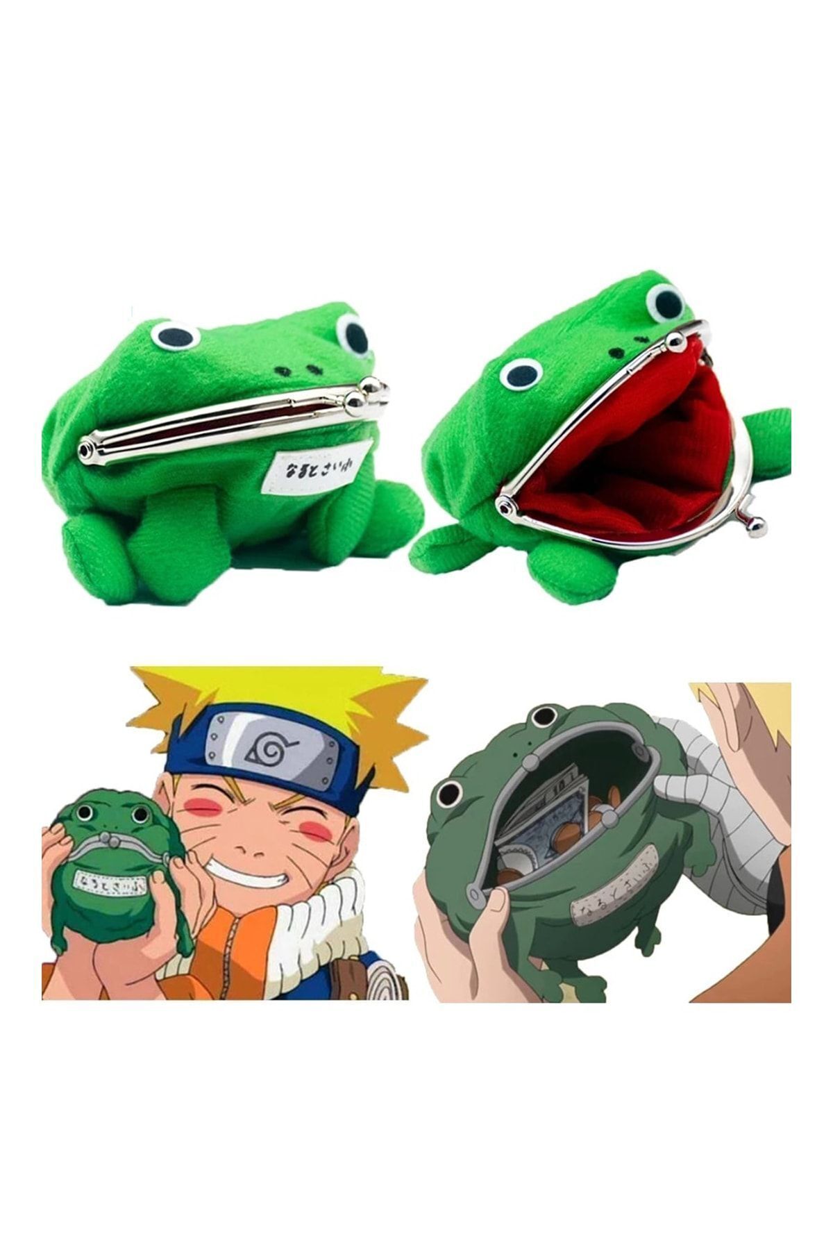 Umaygift Naruto Kurbağa Cüzdanı Anime Figür Özel Tasarım Cüzdan görsel 5