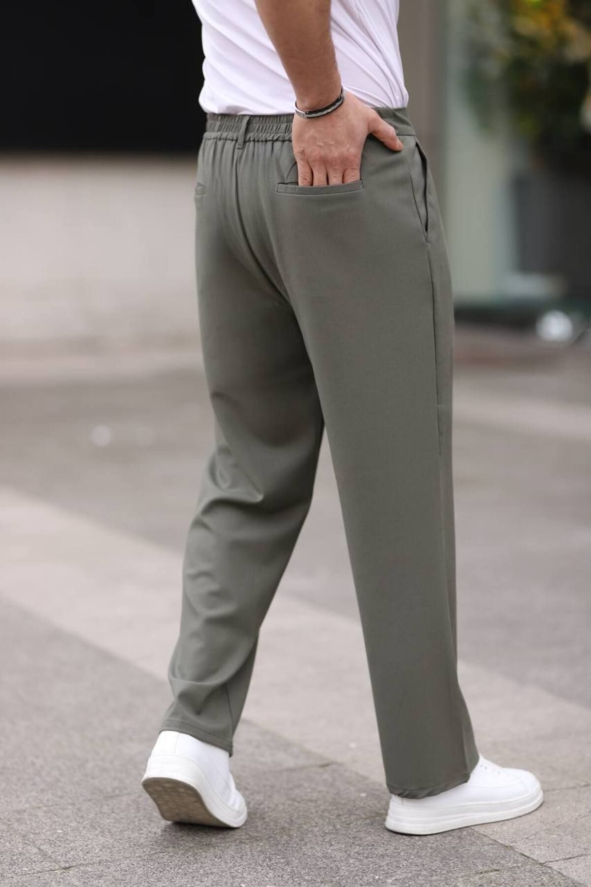 شلوار مردانه خاکی BYATA MENS STYLE | byt.52356635 اورجینال - تصویر 2