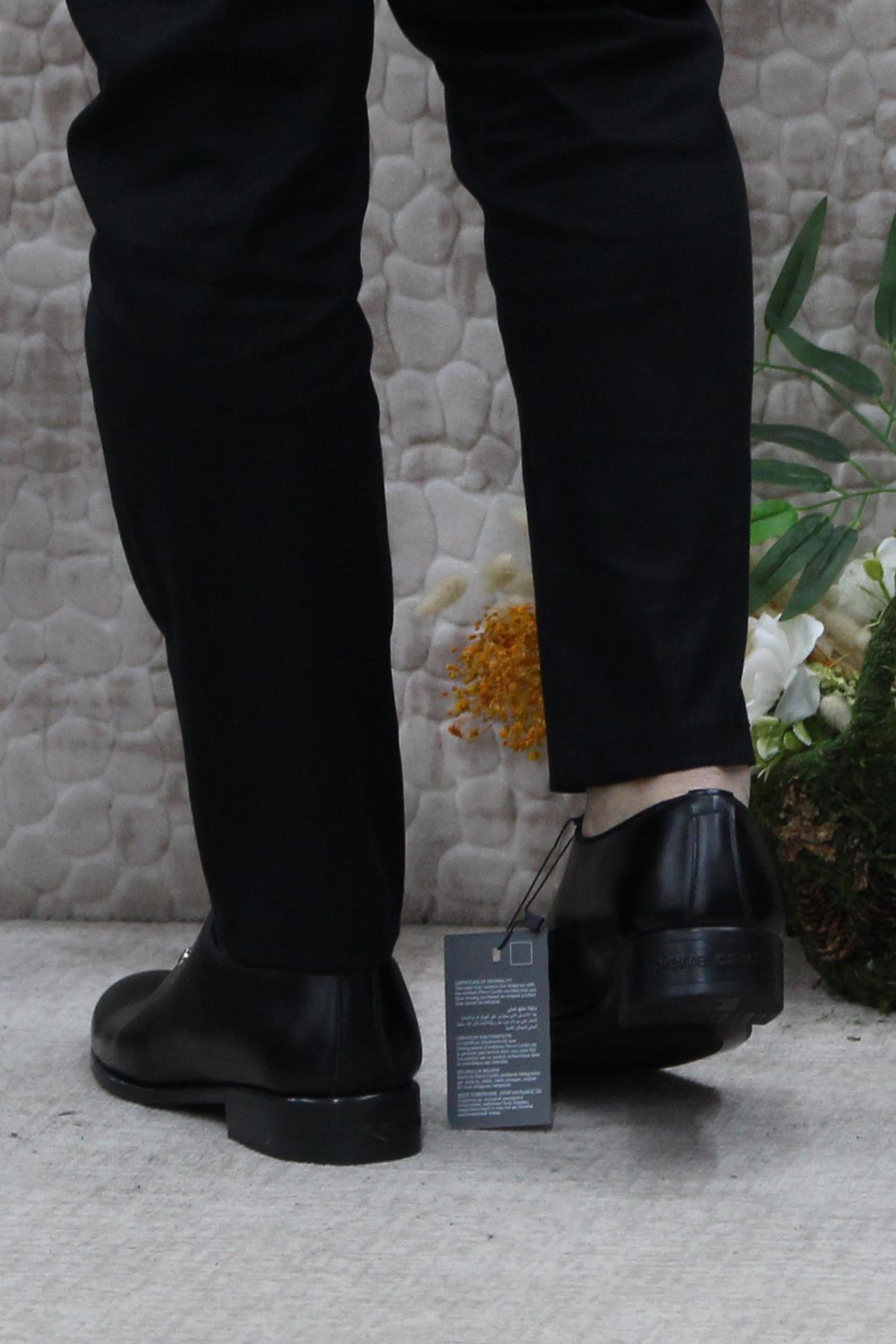 کفش کلاسیک پیر کاردین مردانه چرم مصنوعی قهوه ای  Dama      Düğün/Nikah | Pierre Cardin 24K-Pierre-Cardin-7059-Açma - تصویر 4