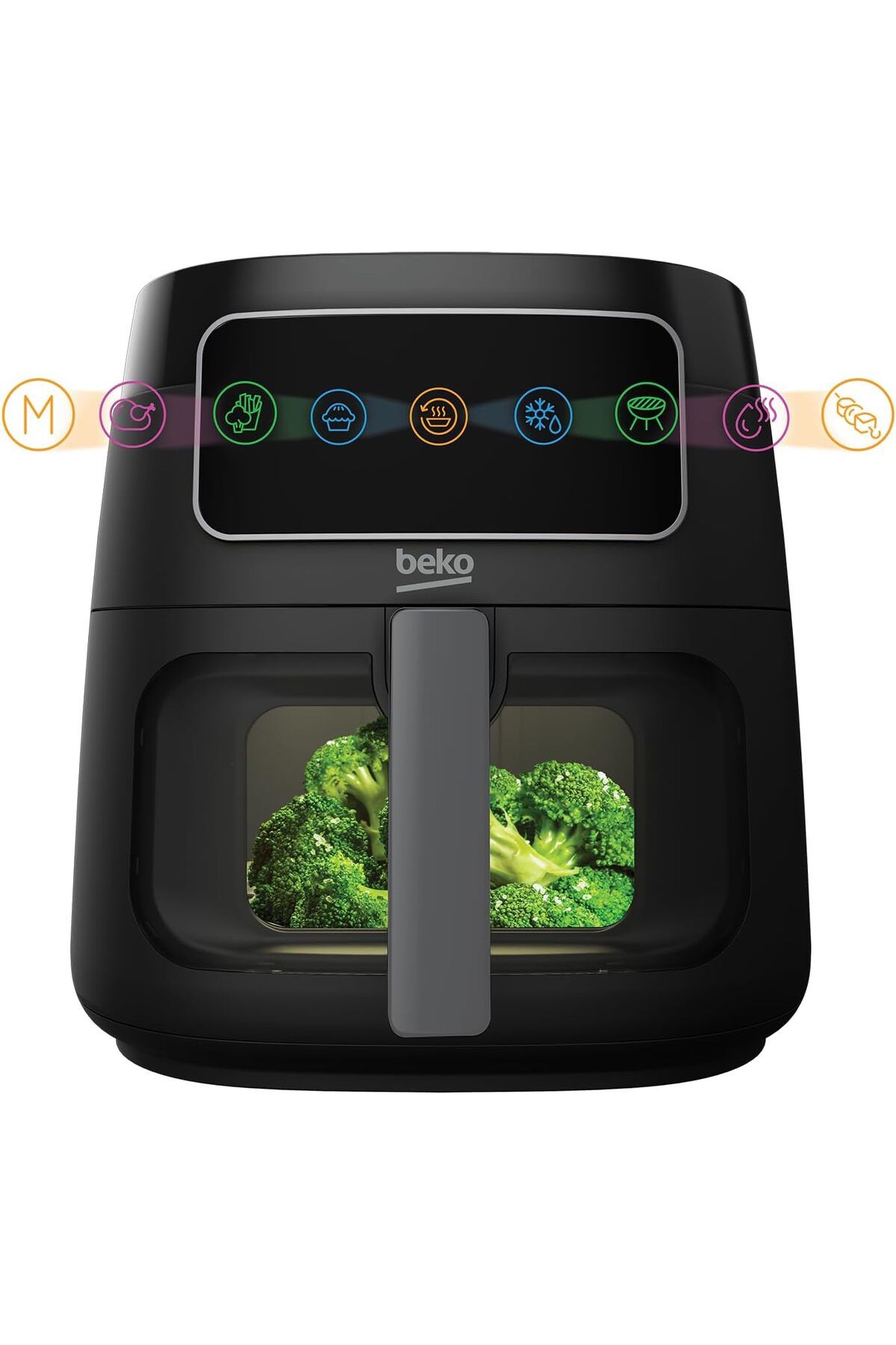 Beko-ExpertFry Hot Air Fryer XXL 7.6L, 1750W, Touch Control Display, 9 Preset Programs - FRL 3374B 3