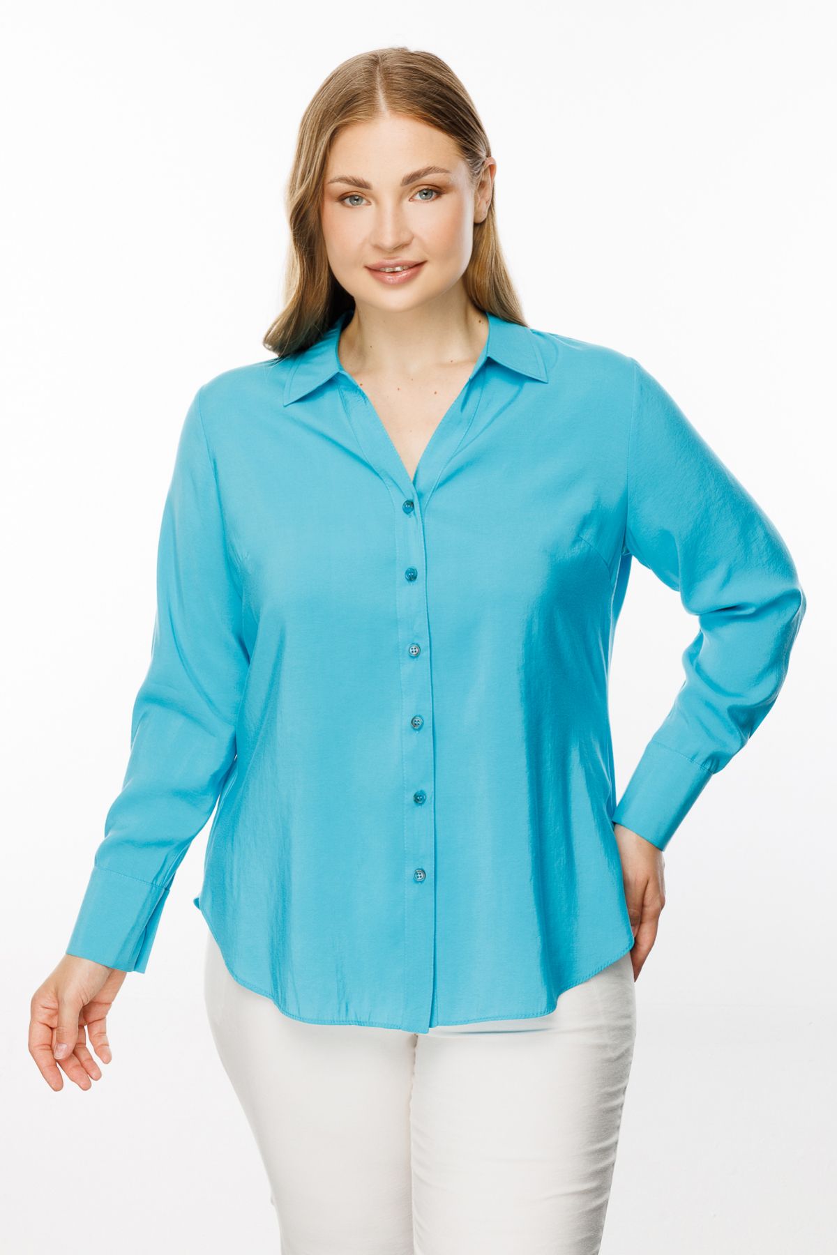 Ekol-Long Sleeve Button-Up Shirt 2