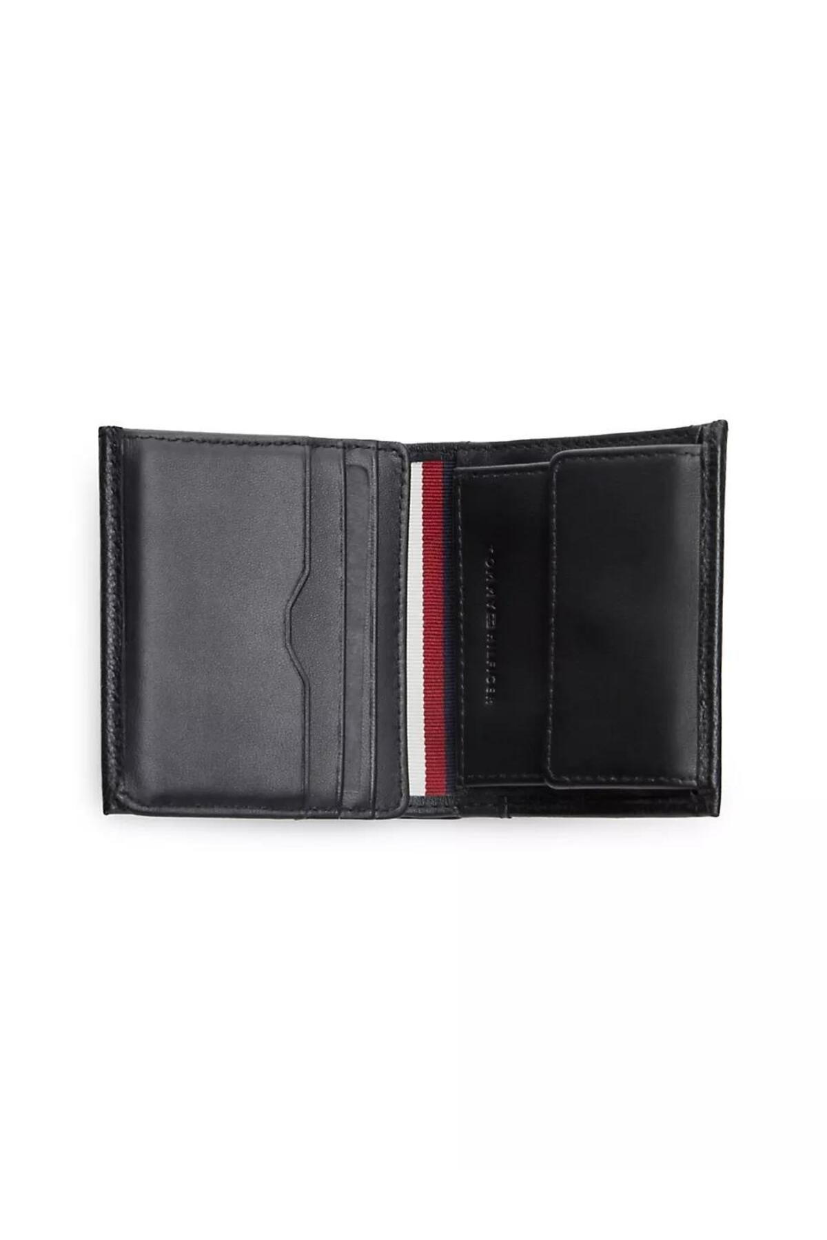 کیف پول مشکی مردانه ترانزیت Th Trifold اورجینال Tommy Hilfiger