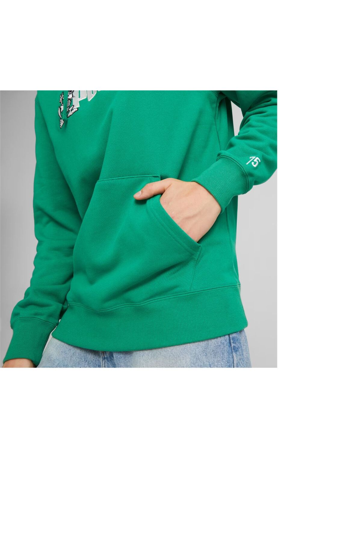 سویشرت مردانه سبز پوما | 62195186 اورجینال - تصویر 3